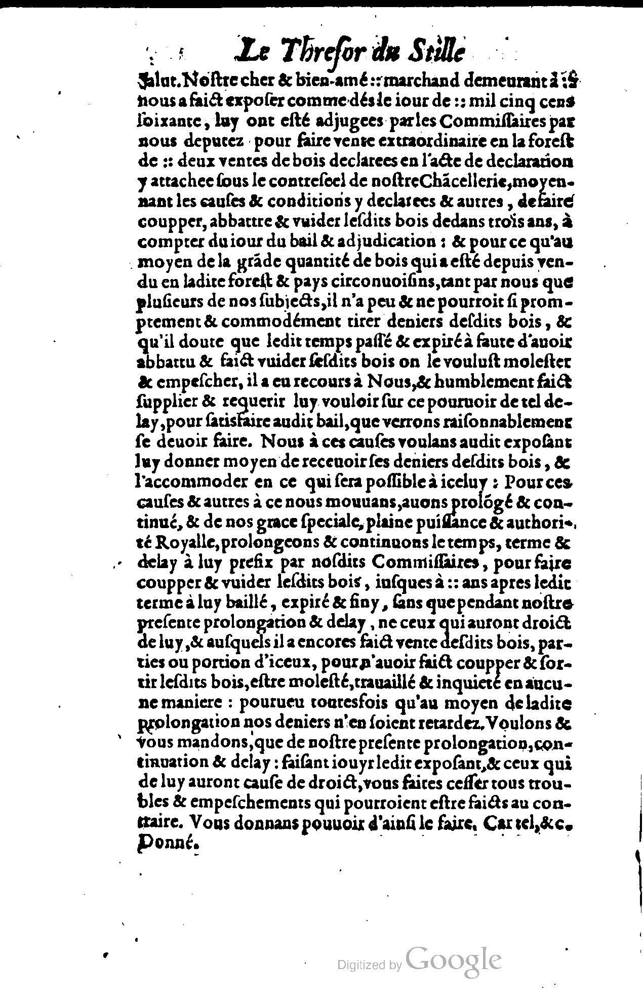 1614 - Jean Richer - Trésor du nouveau style et protocole de la chancellerie de France - BSB Munich
