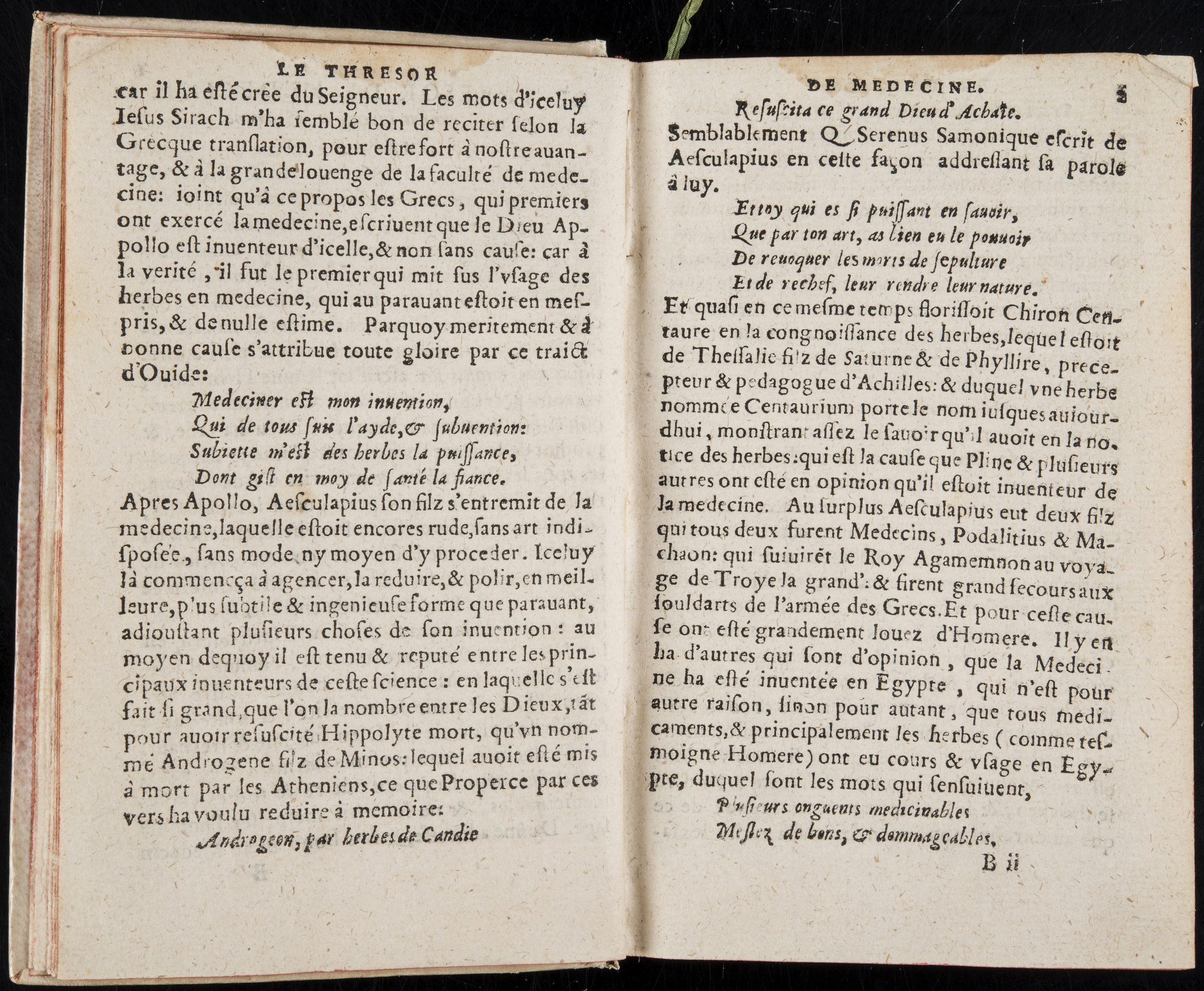 1560 - Nicolas Pelletier - Trésor de médecine - BM Poitiers