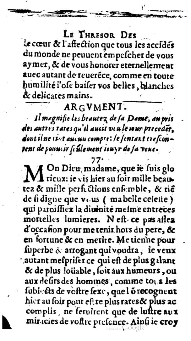 1624 - Nicolas Oudot - Trésor des lettres douces et amoureuses - BNC Florence