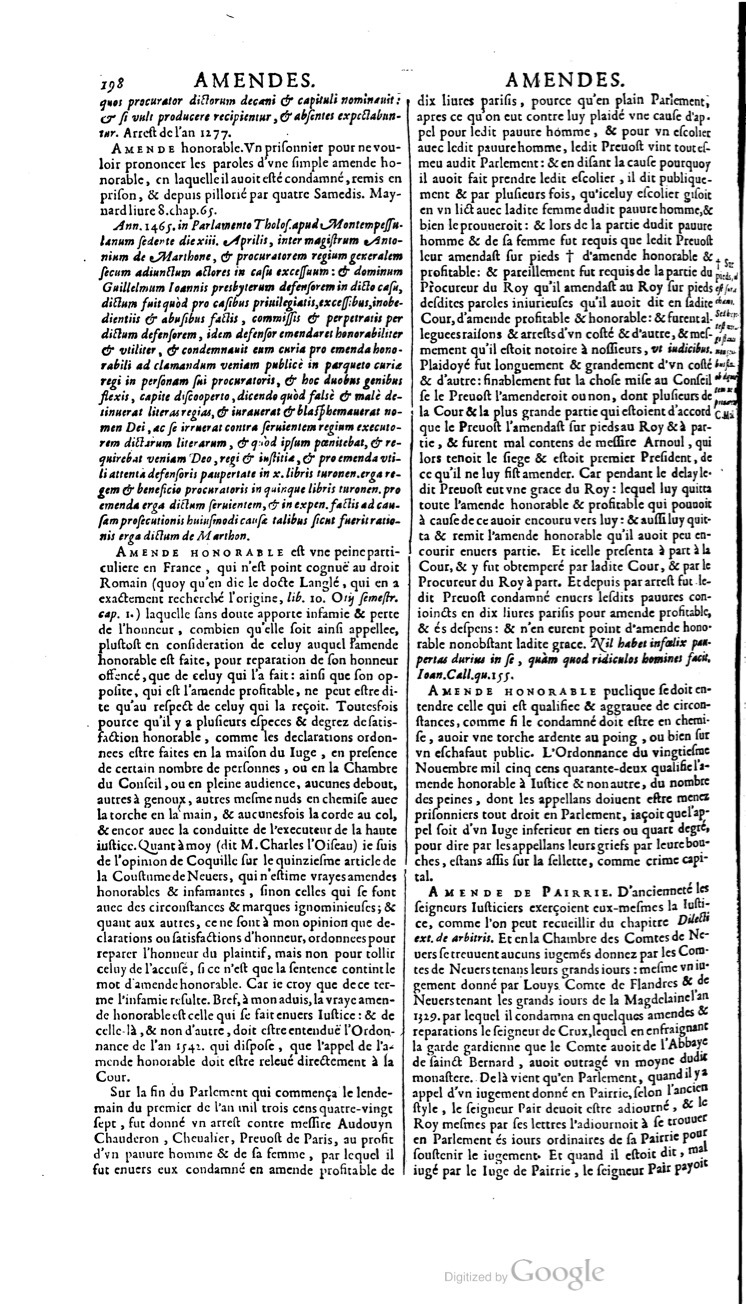 1629 - Veuve Nicolas Buon - Trésor du droit français (21754 T. 1) - BM Lyon 1629 - Veuve Nicolas Buon - Trésor du droit français (21754 T. 1) - BM Lyon