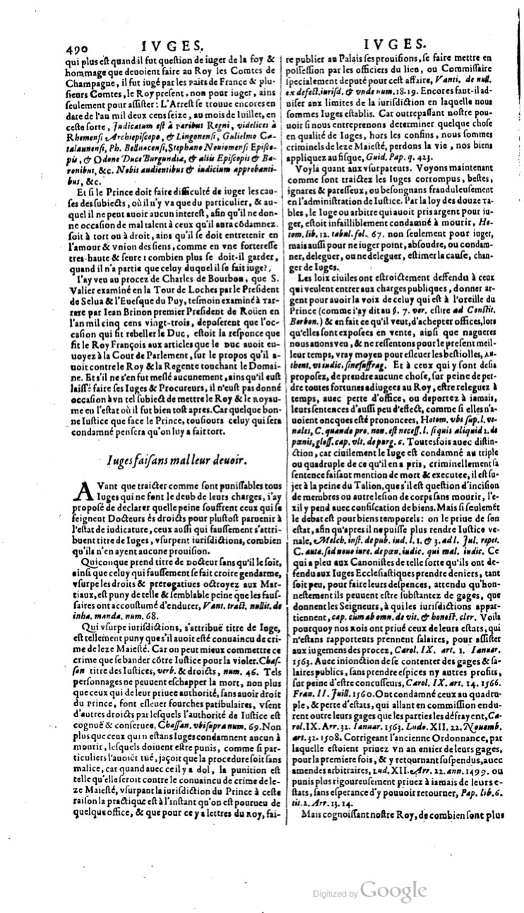 1629 - Veuve Nicolas Buon - Trésor du droit français (21754 T. 2) - BM Lyon