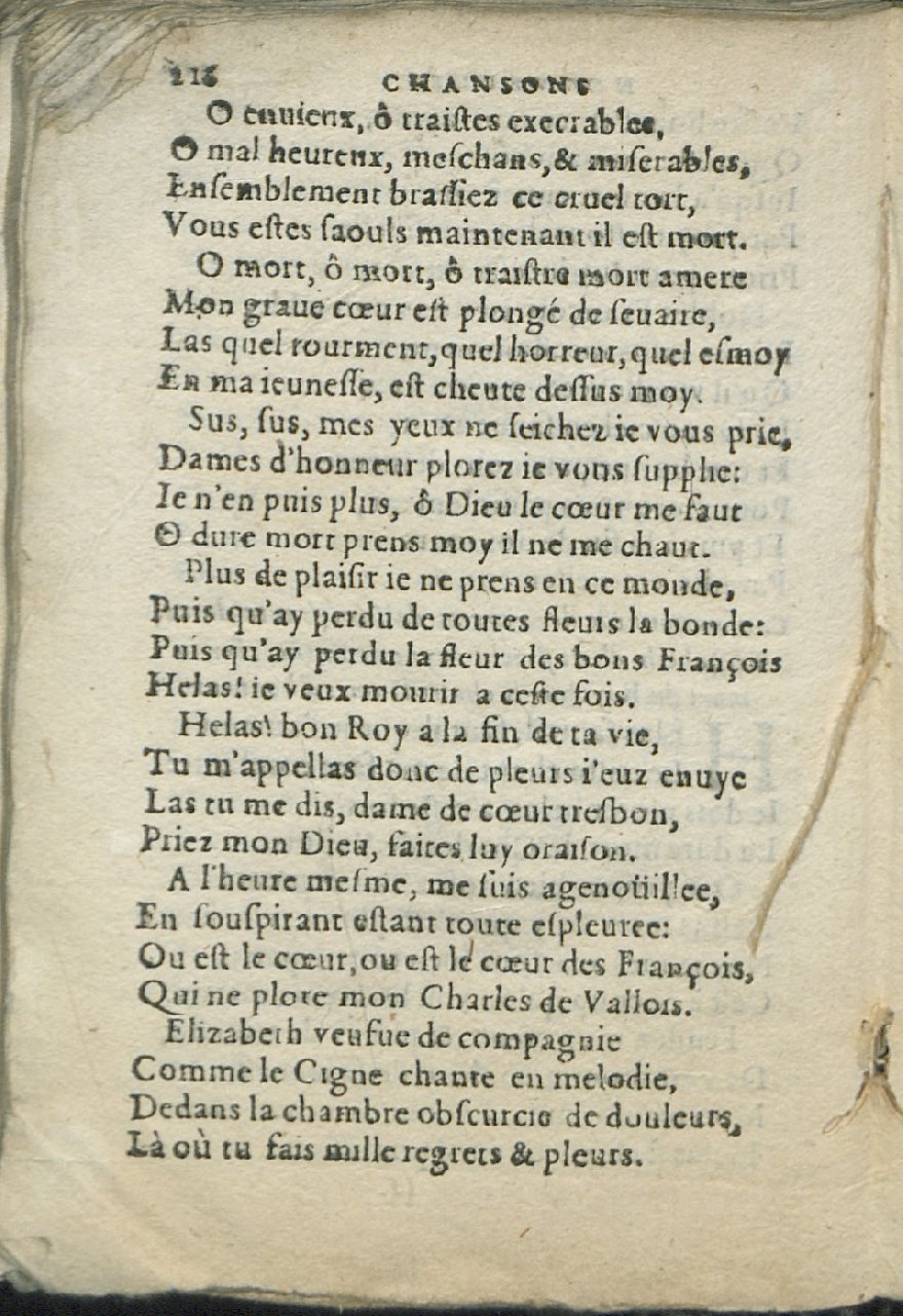 1575 - Pierre Brenouzet - Trésor de tous les recueils de chansons, tant amoureuses, rustiques, que musicales - Det KLG Copenhague