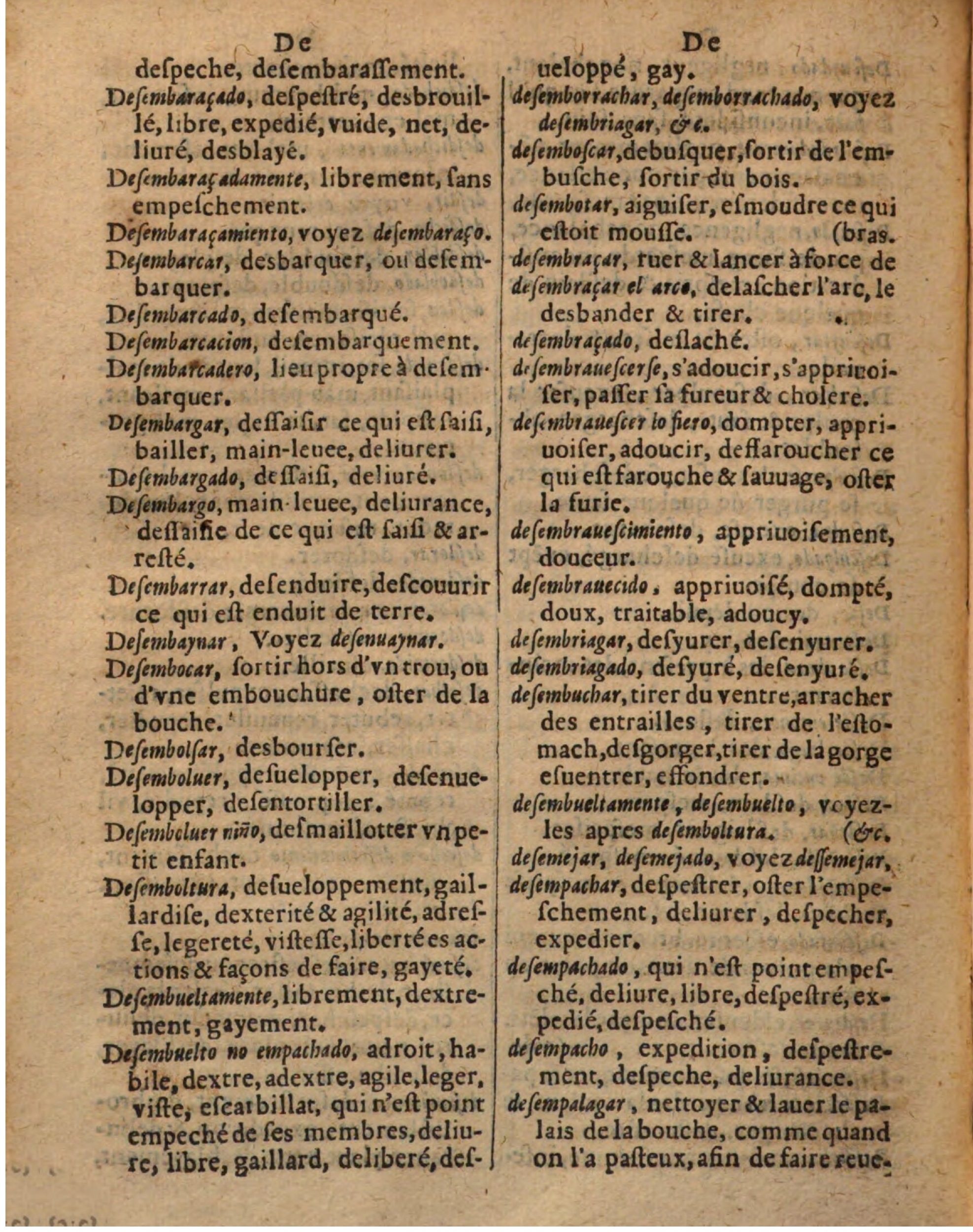 1625 - Hubert Antoine - Trésor des deux langues espagnole et française - Augsbourg