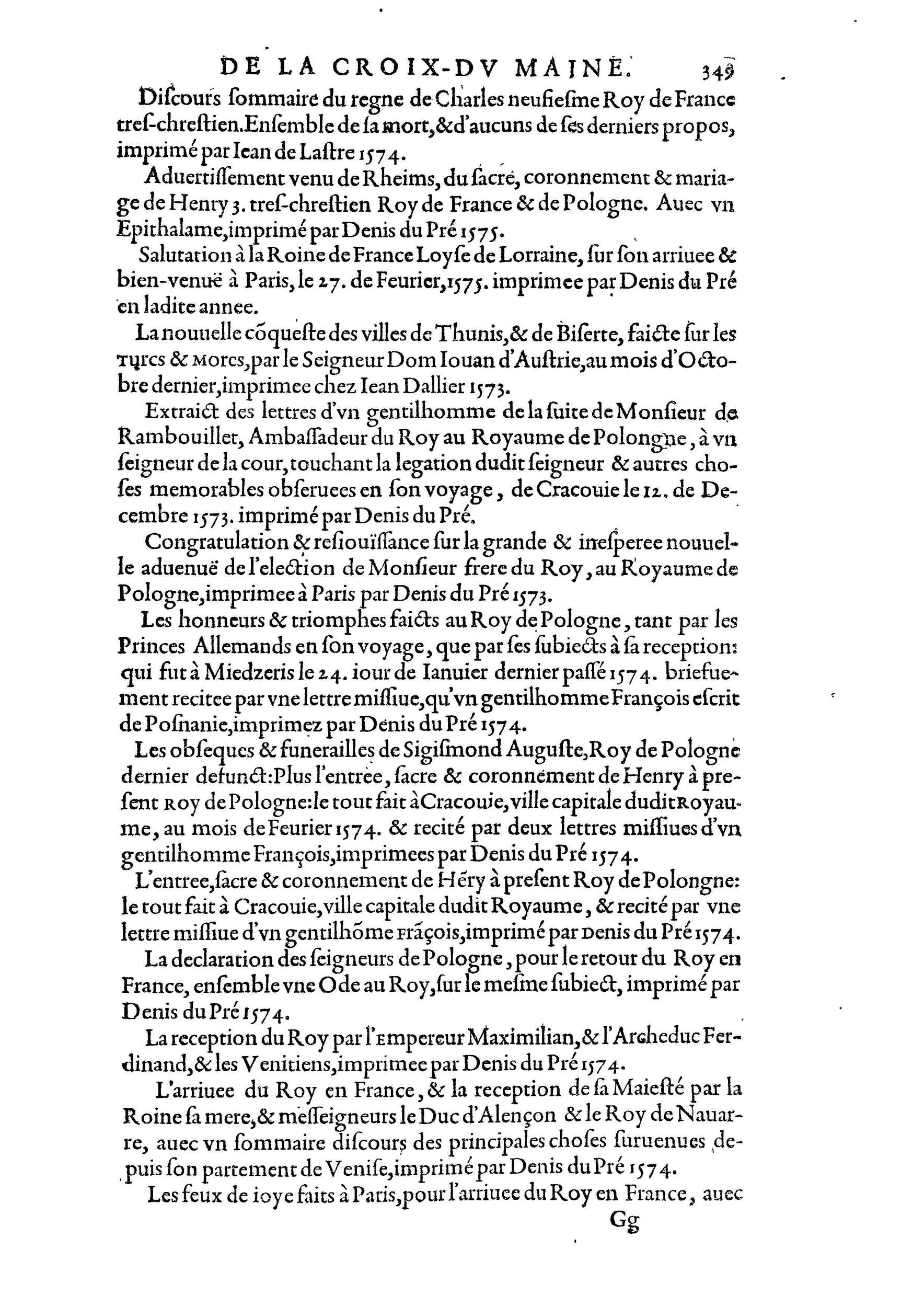 1584 - Abel L&#039;Angelier - Bibliothèques françaises - BnF