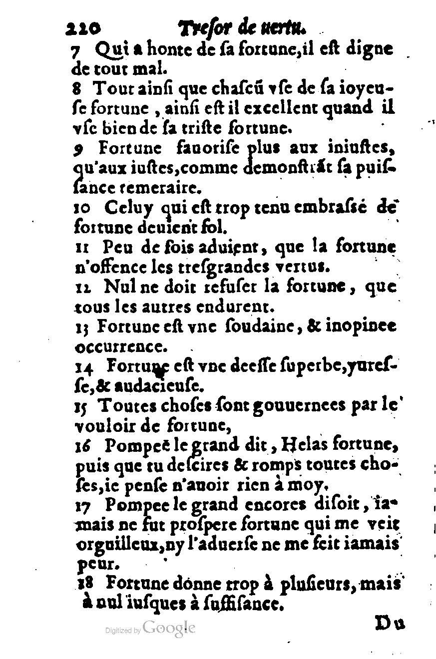 1576 - Benoît Rigaud - Trésor de vertu - British Library 1576 - Benoît Rigaud - Trésor de vertu - British Library