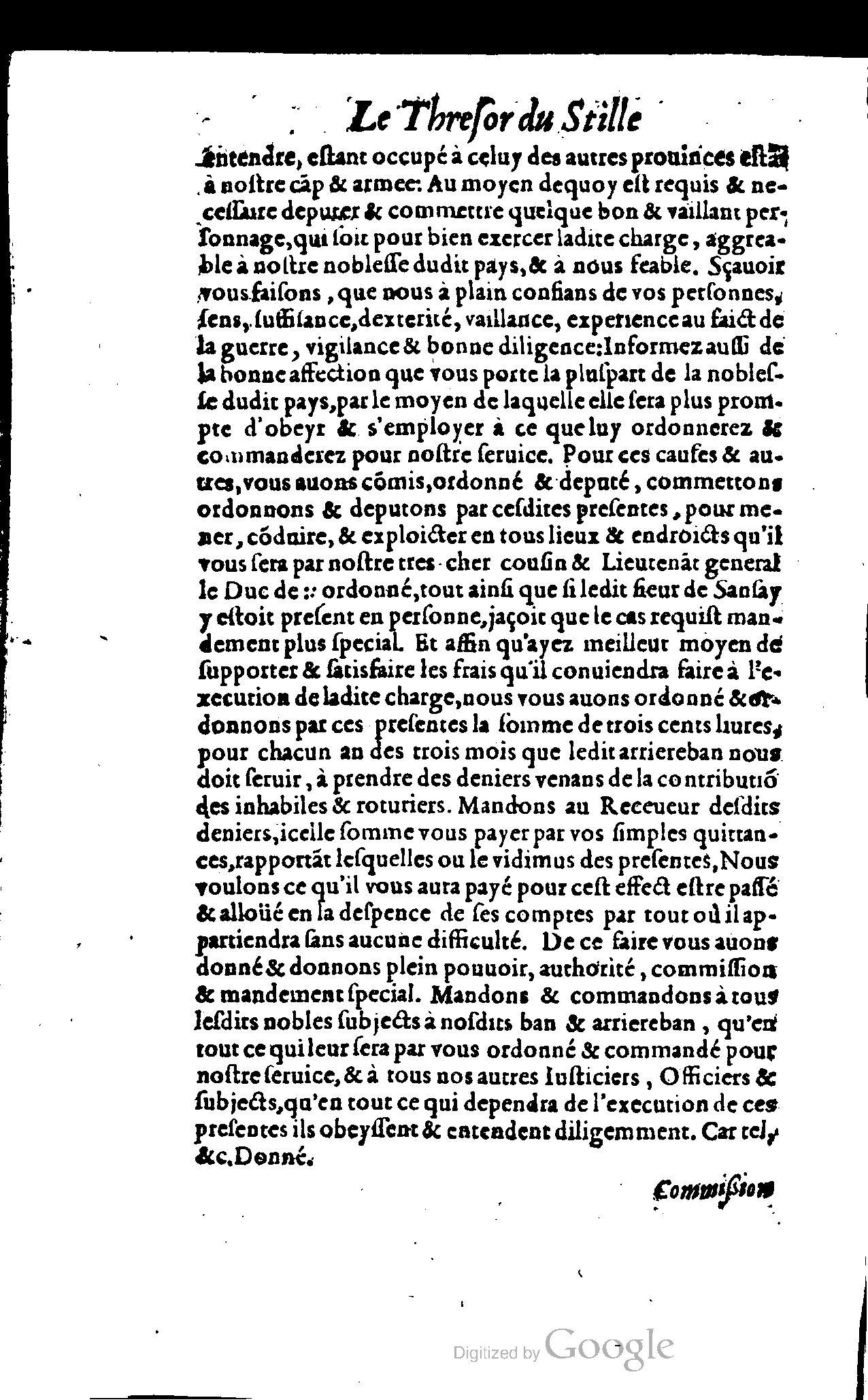 1614 - Jean Richer - Trésor du nouveau style et protocole de la chancellerie de France - BSB Munich