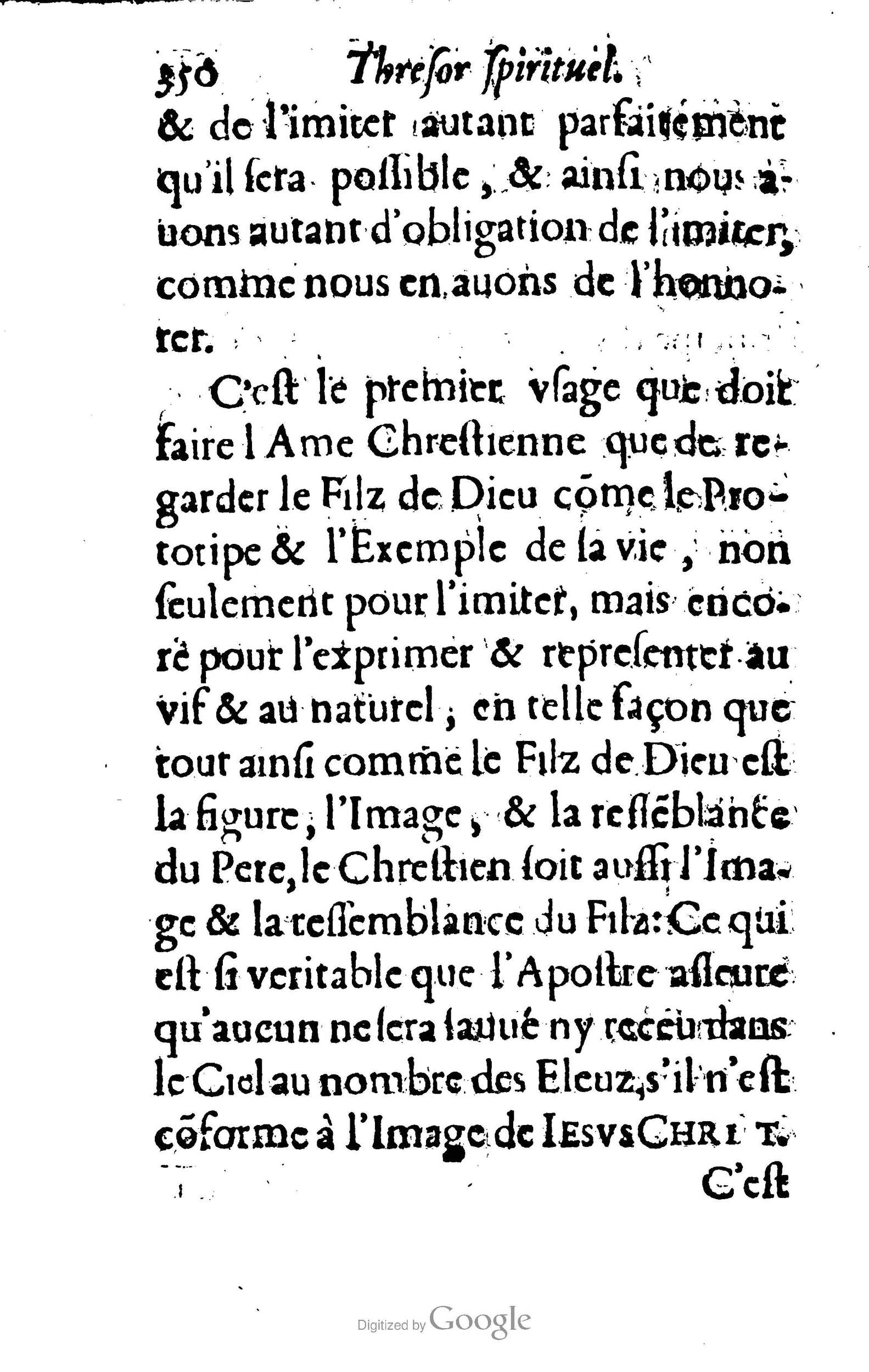 1633 - François Waudré - Trésor spirituel contenant les excellences du christianisme - BM Lyon 1633 - François Waudré - Trésor spirituel contenant les excellences du christianisme - BM Lyon