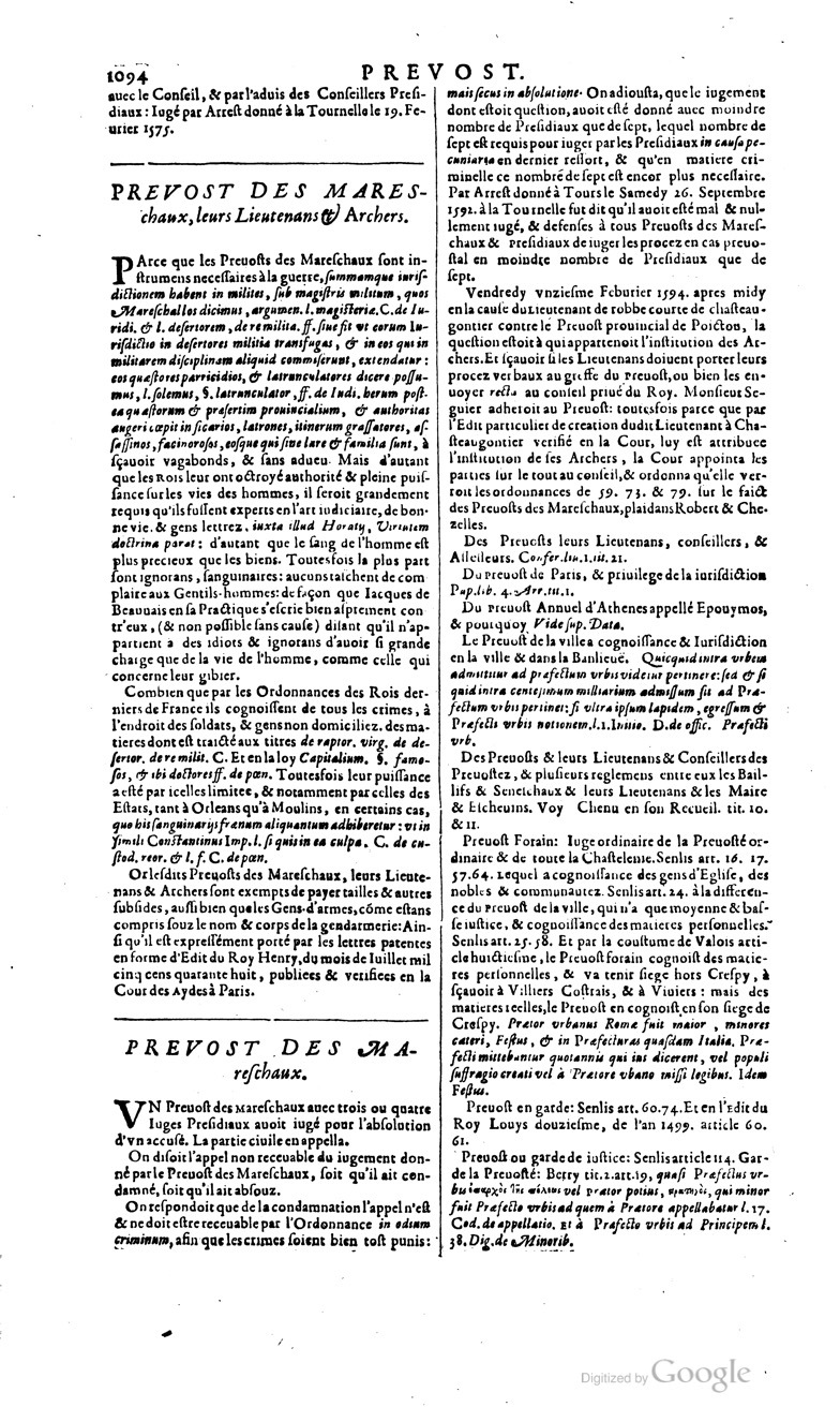 1629 - Veuve Nicolas Buon - Trésor du droit français (29620 T. 2) - BM Lyon