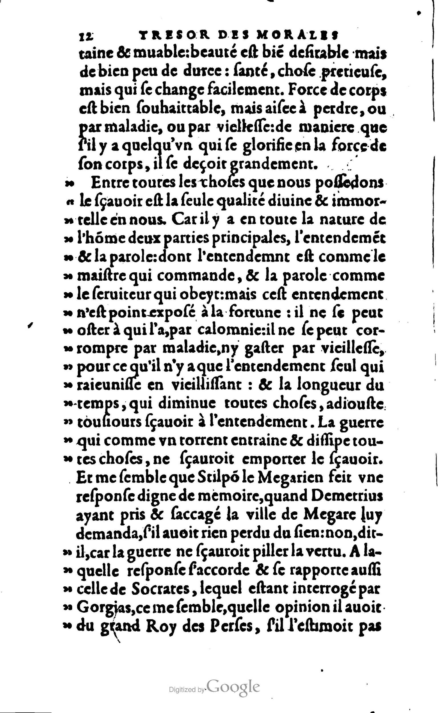 1578 - Jean Poupy - Trésor des morales de Plutarque - BSB Munich