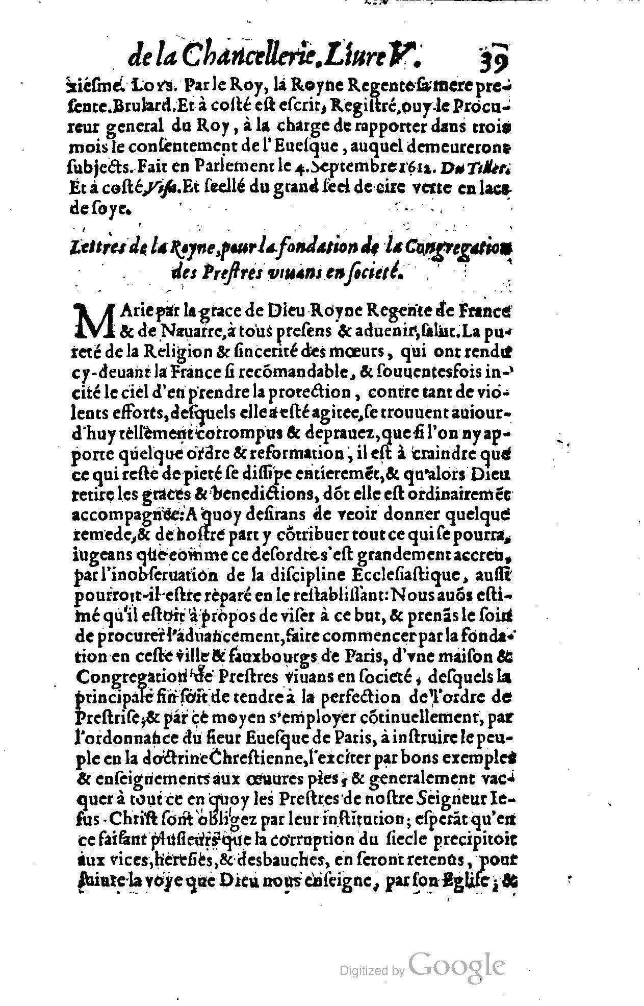 1614 - Jean Richer - Trésor du nouveau style et protocole de la chancellerie de France - BSB Munich