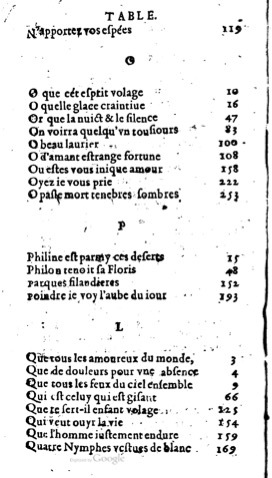 1623 - Jacques Cailloüé - Trésor ou recueil des chansons amoureuses - British Library