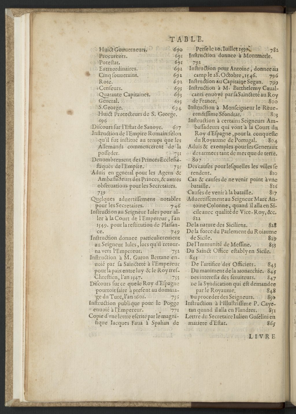 1608 - Nicolas Du Fossé - Trésor politique - BnF Tolbiac
