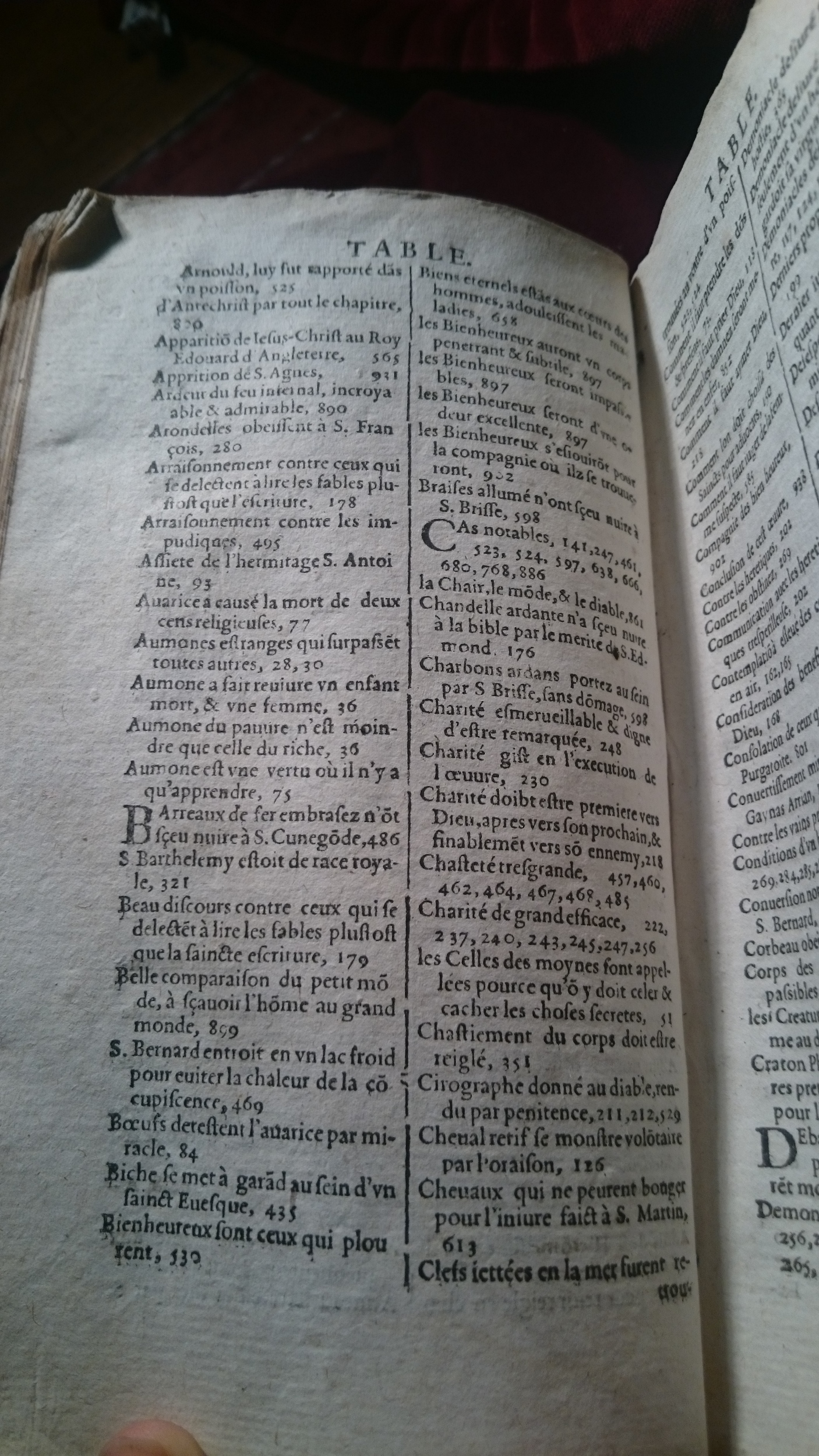 1596 - Jean Bogart - Trésor des faits et dits mémorables des hommes saints et illustres - BM Amiens