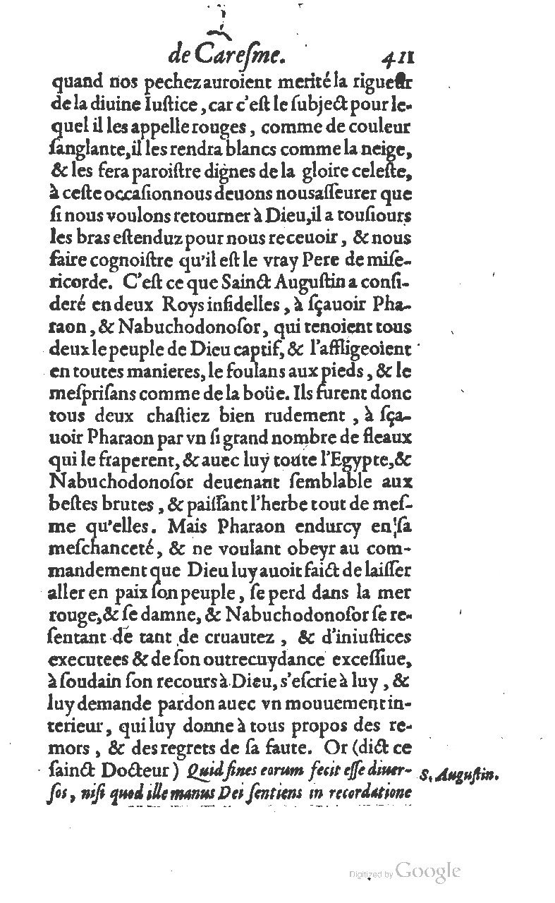1607 - Nicolas Du Fossé - Trésor quadragésimal - T 01 - BM Lyon