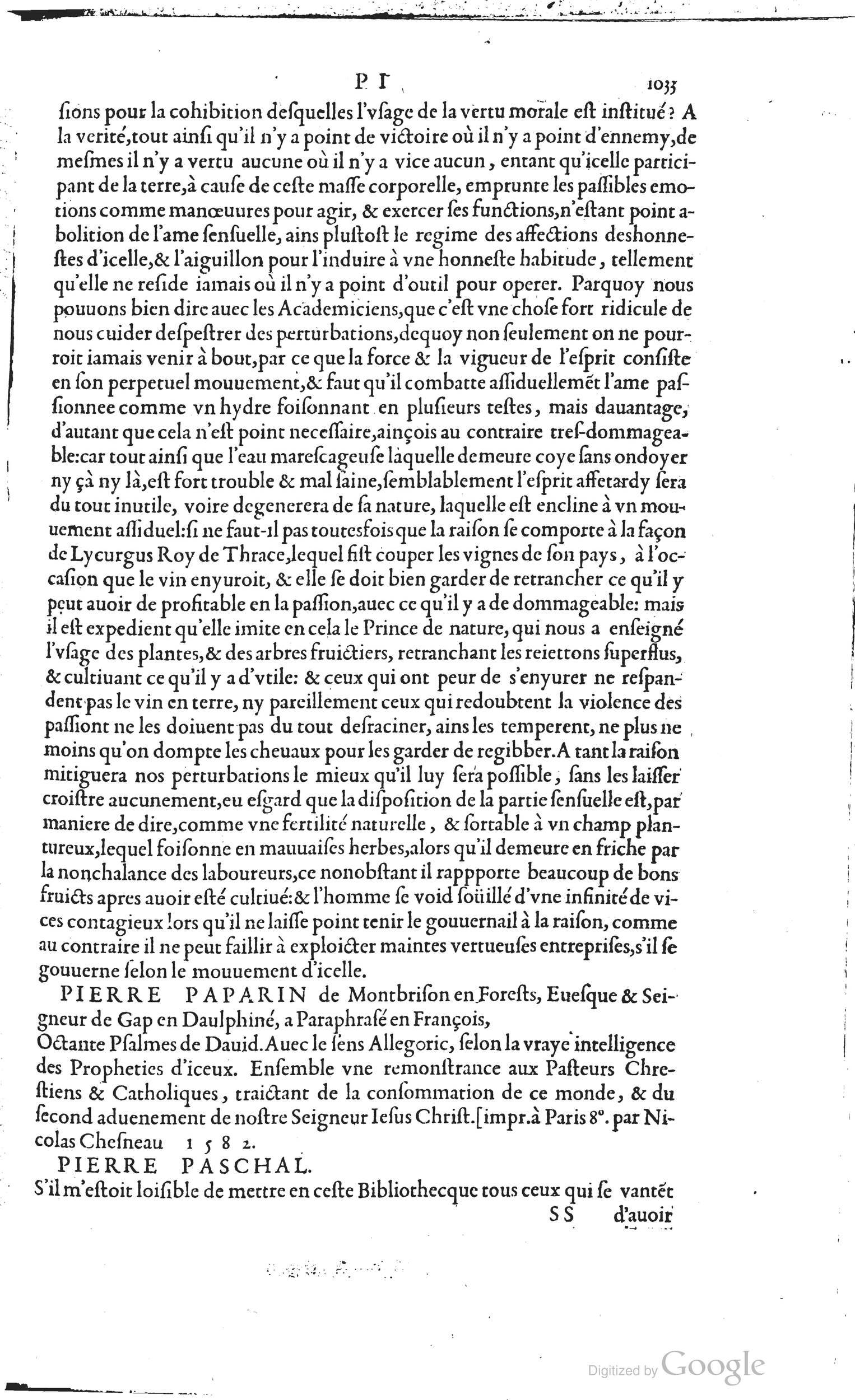 1585 - Barthélemy Honorat - Bibliothèques françaises - BSB Munich