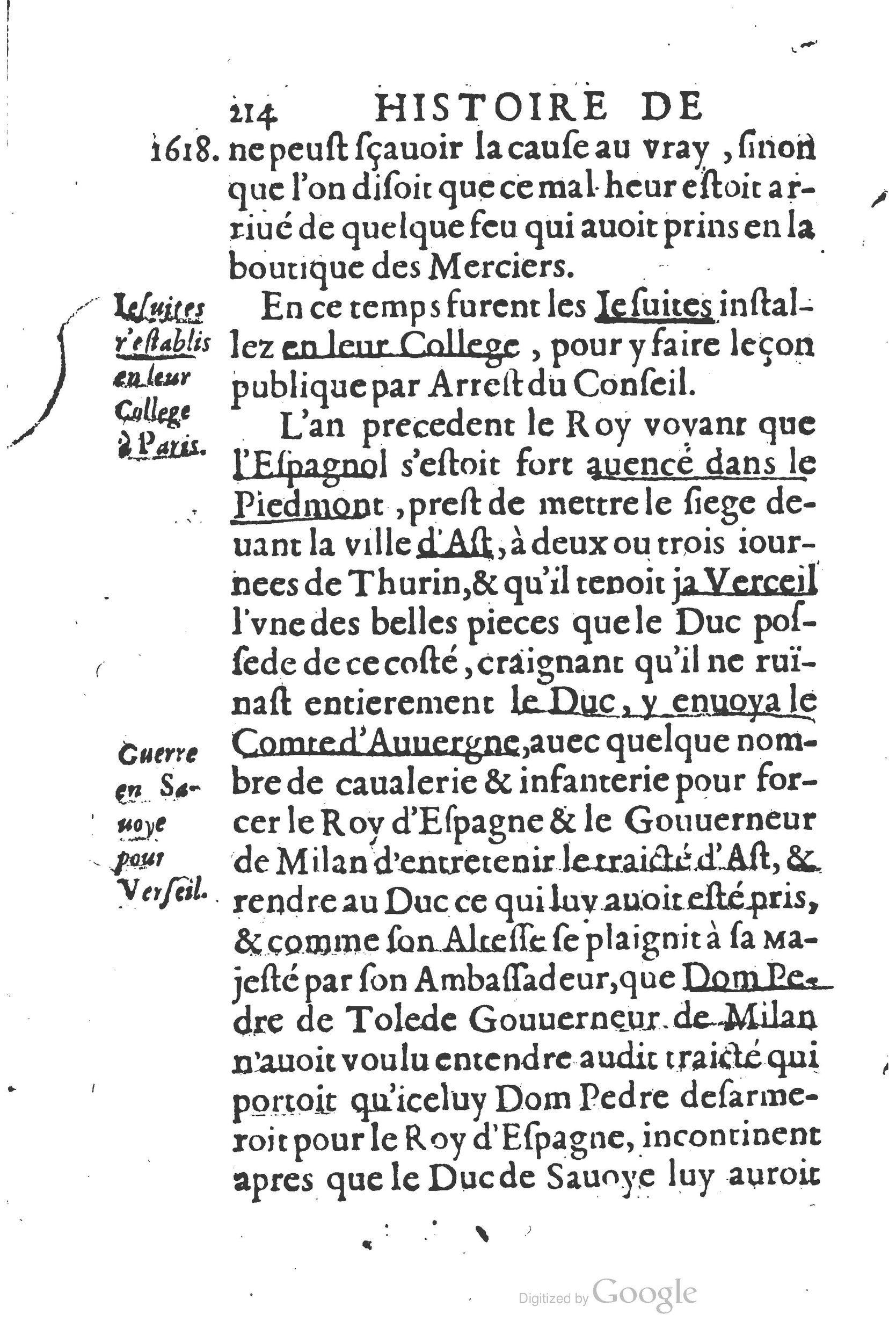 1626 - Joseph Bouillerot - Trésor de l’histoire générale de notre temps - BSB Munich