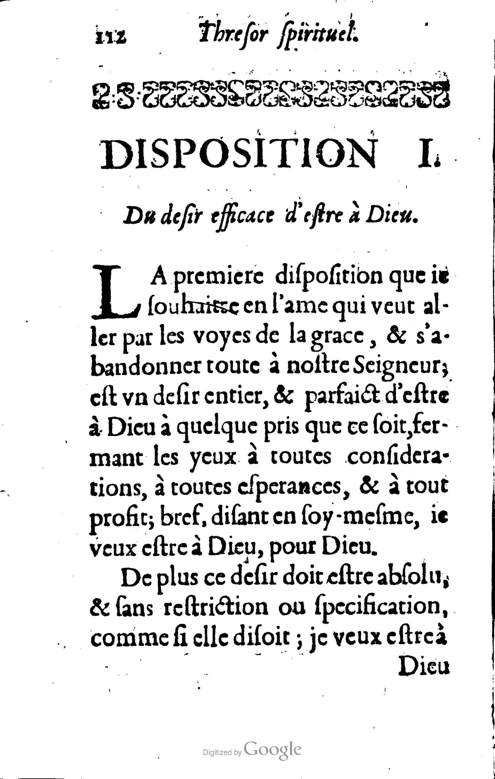 1633 - François Waudré - Trésor spirituel contenant les excellences du christianisme - BM Lyon