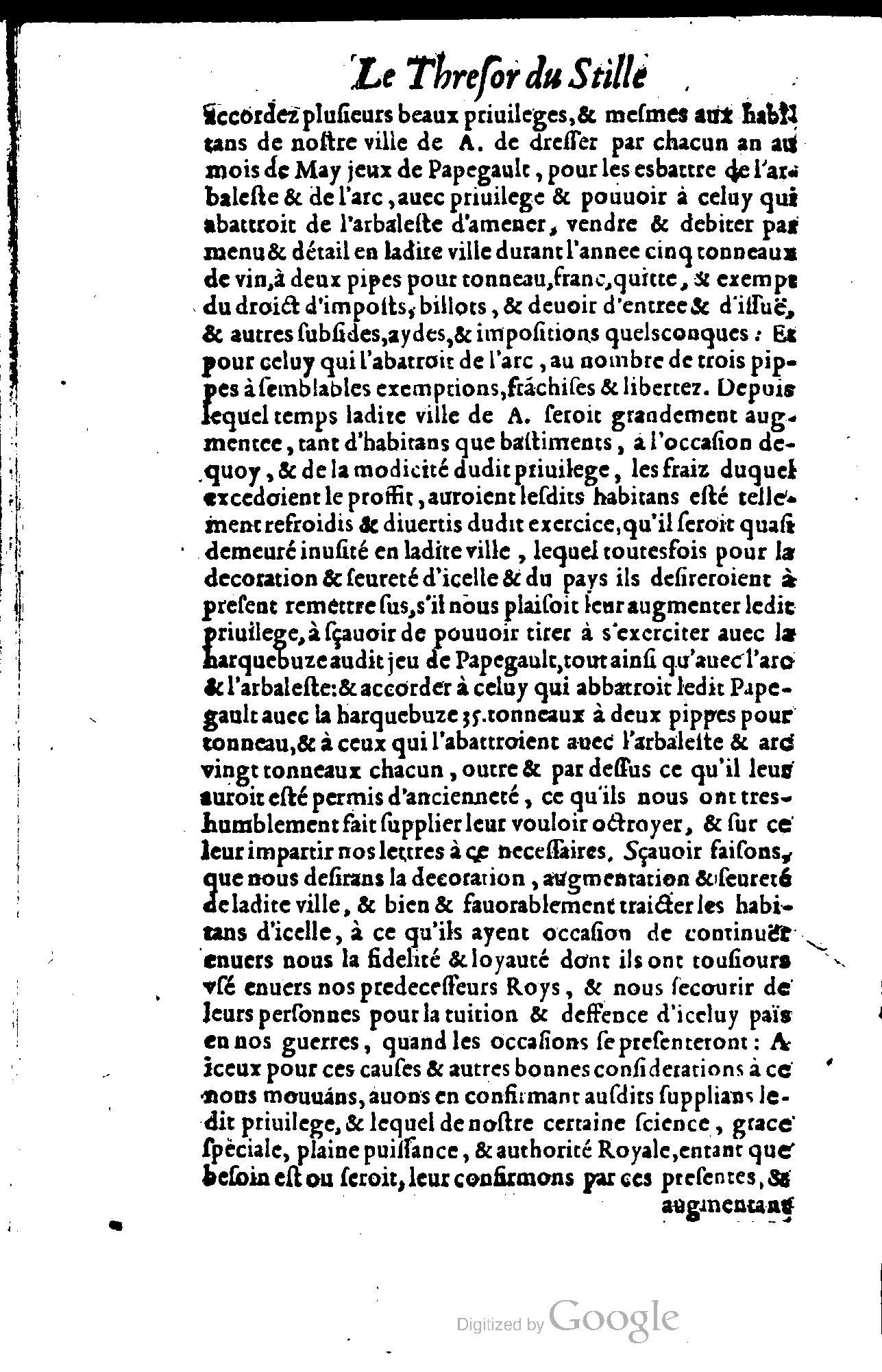 1614 - Jean Richer - Trésor du nouveau style et protocole de la chancellerie de France - BSB Munich