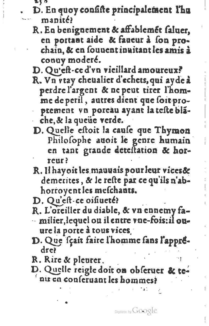 1581 - Nicolas Bonfons  - Trésor des sentences dorées - Princeton