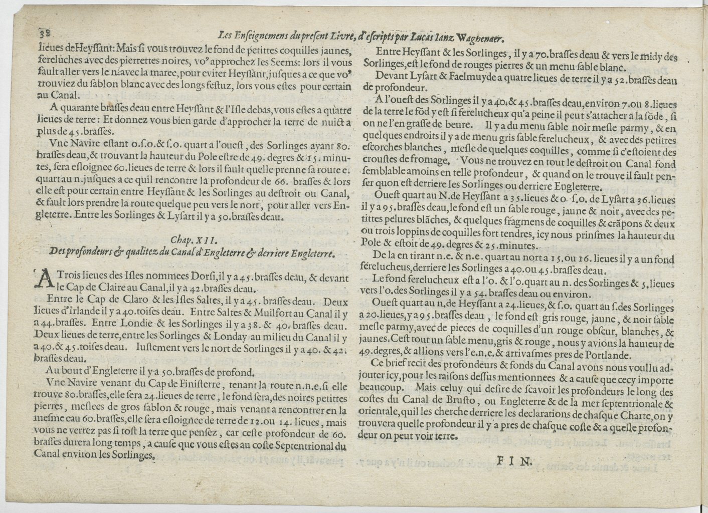 1601 - Bonaventure d’Aseville - Trésorerie ou cabinet de route marinesque - BnF