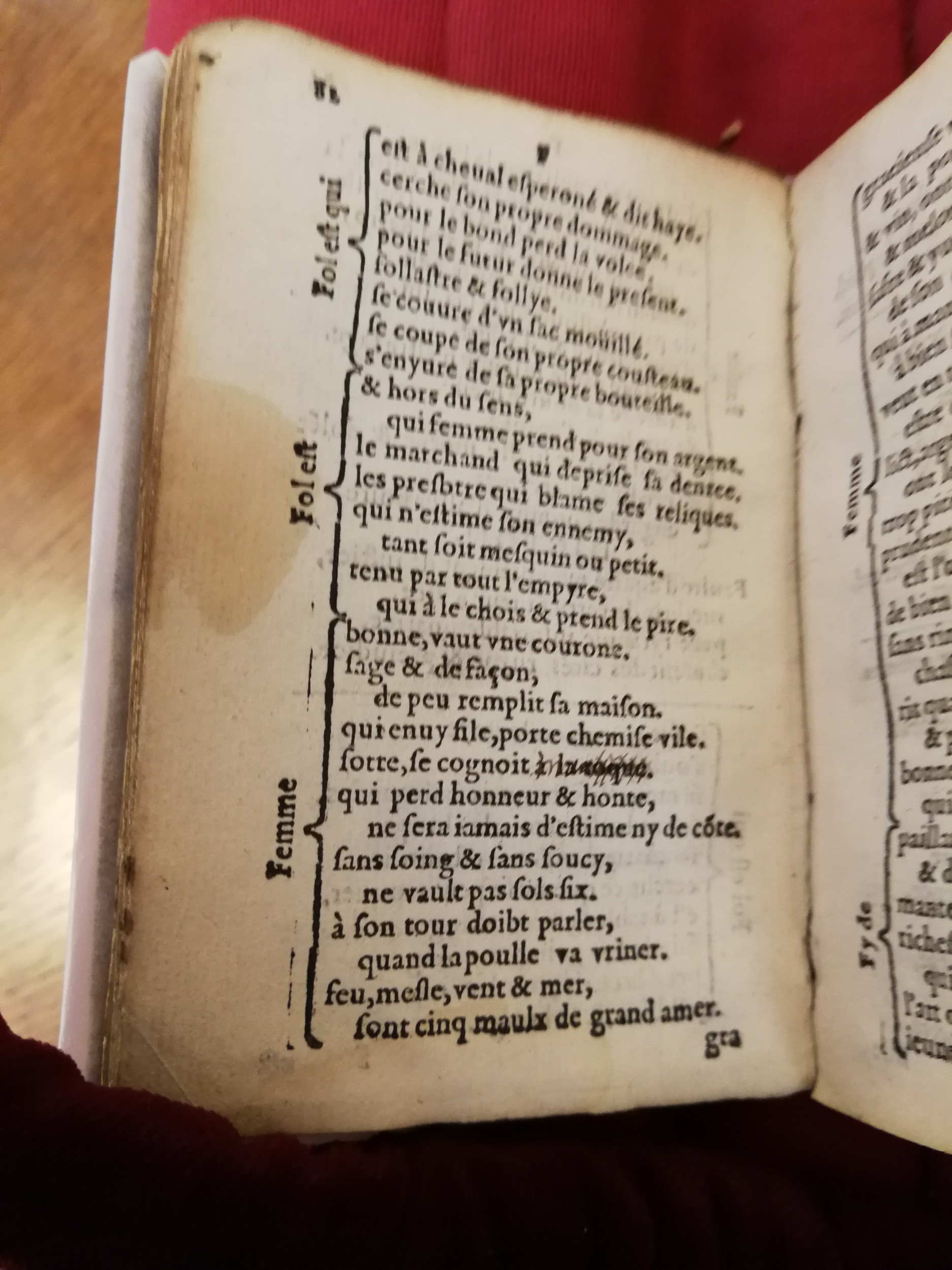 1577 - Jean d’Ogerolles - Trésor de sentences dorées - Bibliothèque Sainte-Geneviève