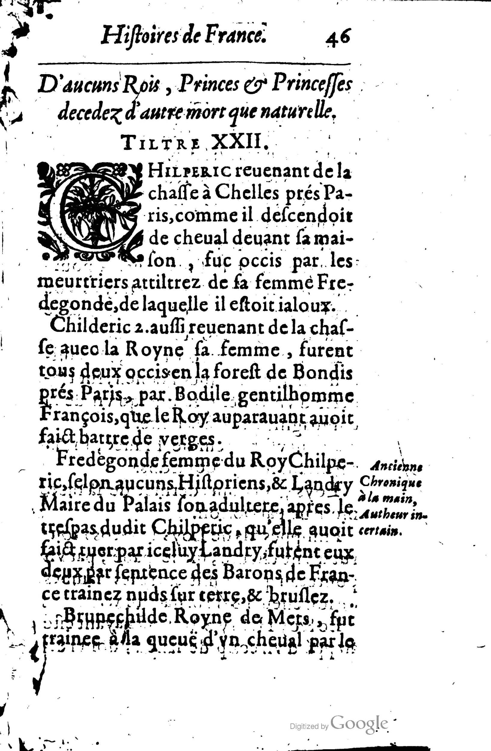 1619 - Jean Corrozet - Trésor des histoires de France - BSB Munich