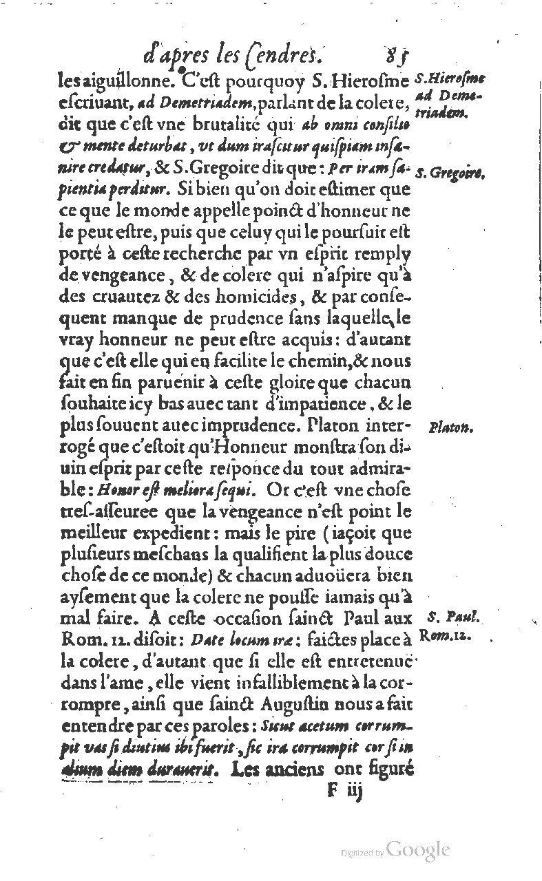 1607 - Nicolas Du Fossé - Trésor quadragésimal - T 01 - BM Lyon