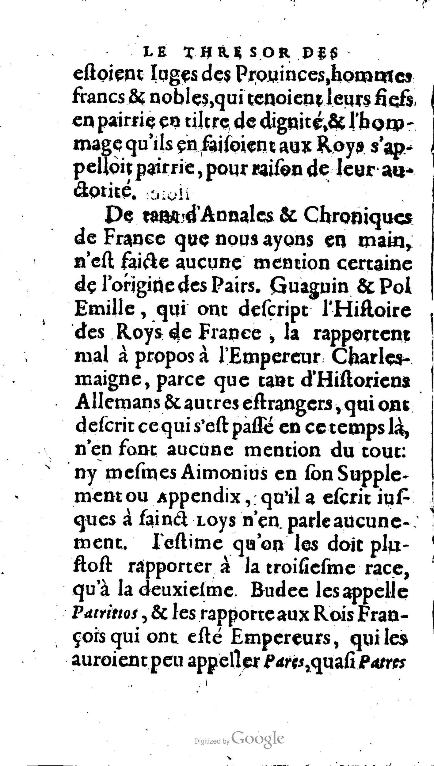 1604 - Galiot Corrozet - Trésor des histoires de France - BNC Florence