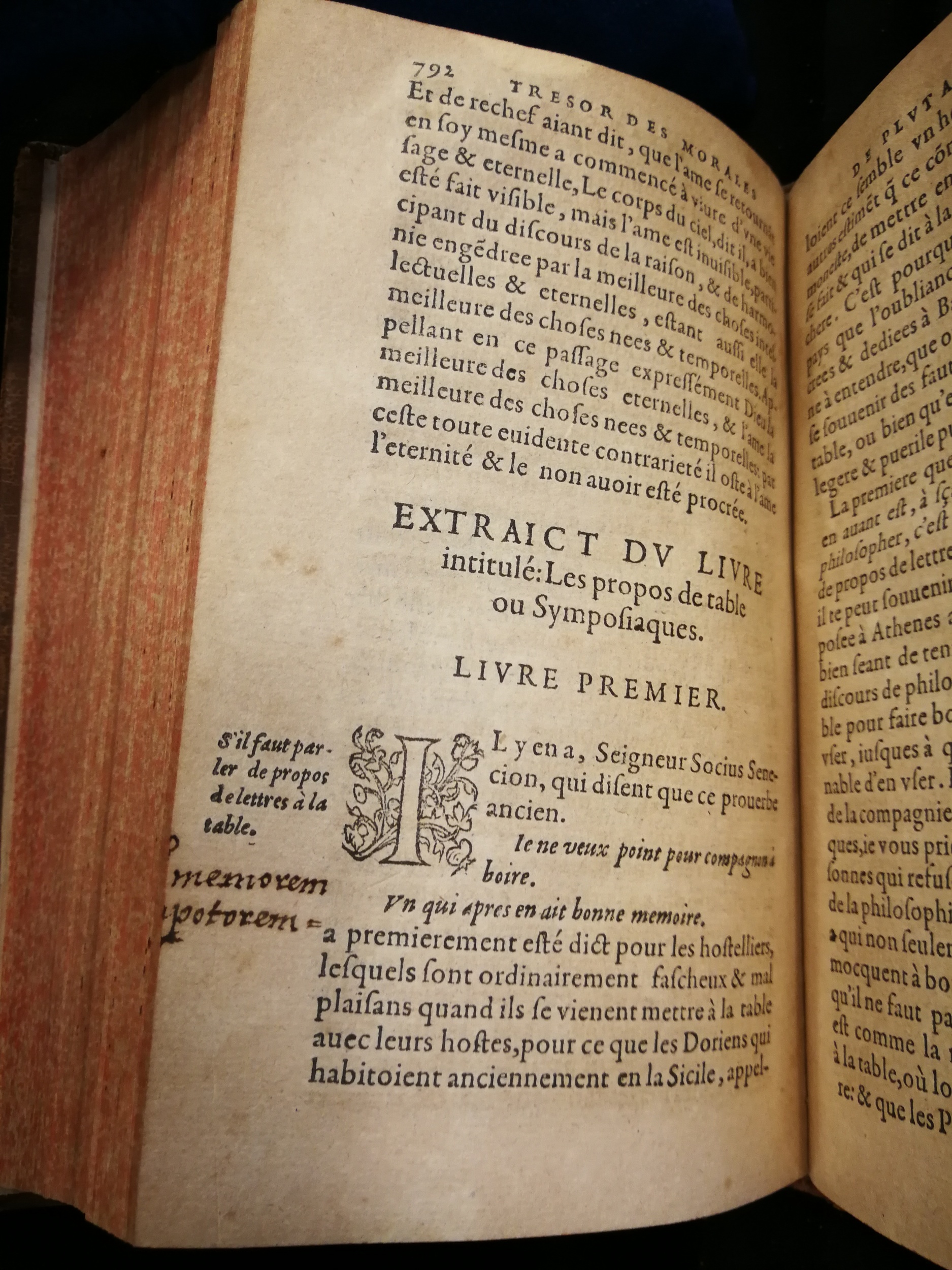 1577 - Jean Poupy - Trésor des morales de Plutarque - Les Méjanes, Aix-en-Provence 1577 - Jean Poupy - Trésor des morales de Plutarque - Les Méjanes, Aix-en-Provence