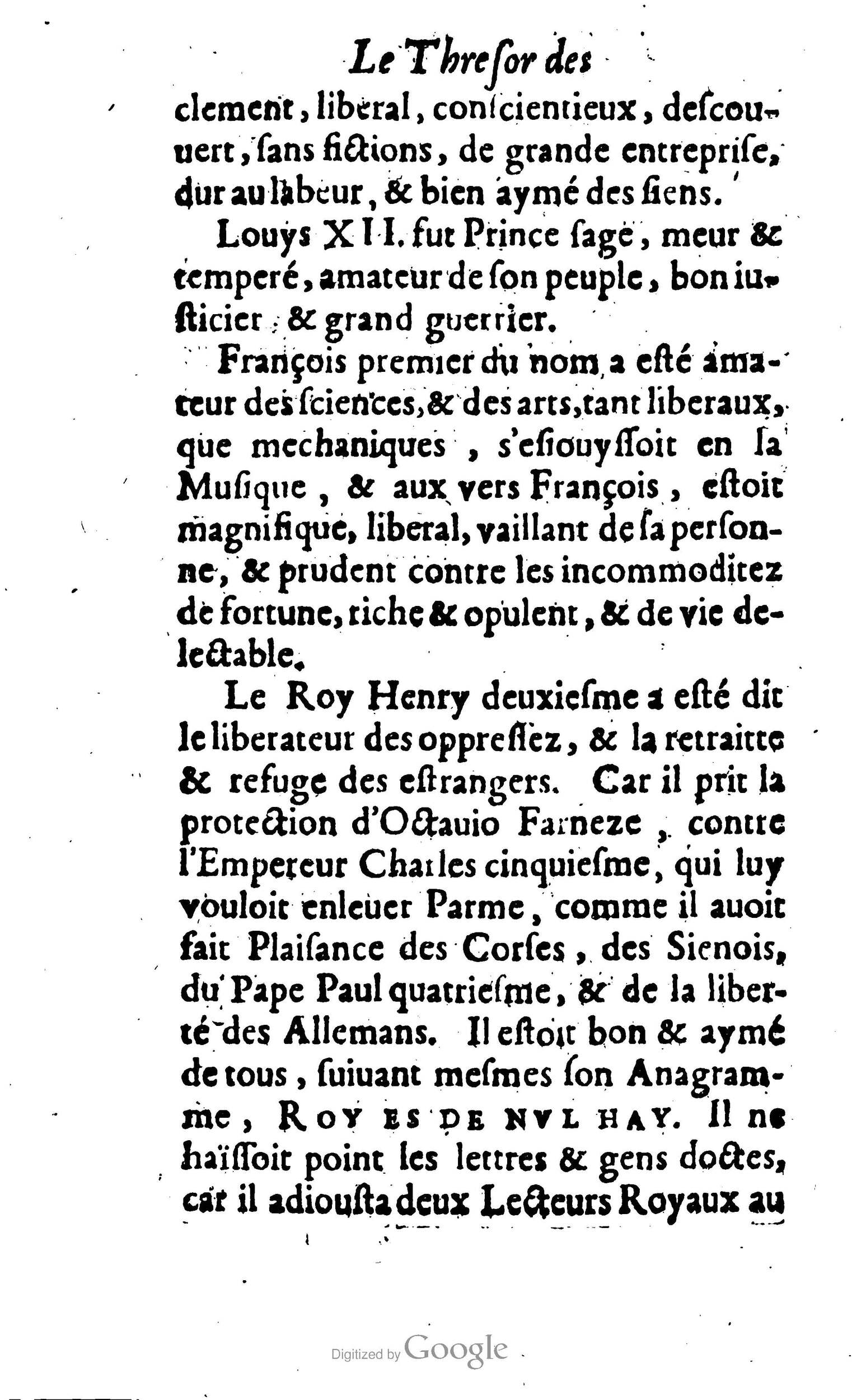 1638 - Jean Corrozet - Trésor des histoires de France - BM Lyon