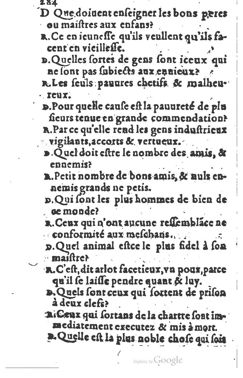 1581 - Nicolas Bonfons  - Trésor des sentences dorées - Princeton