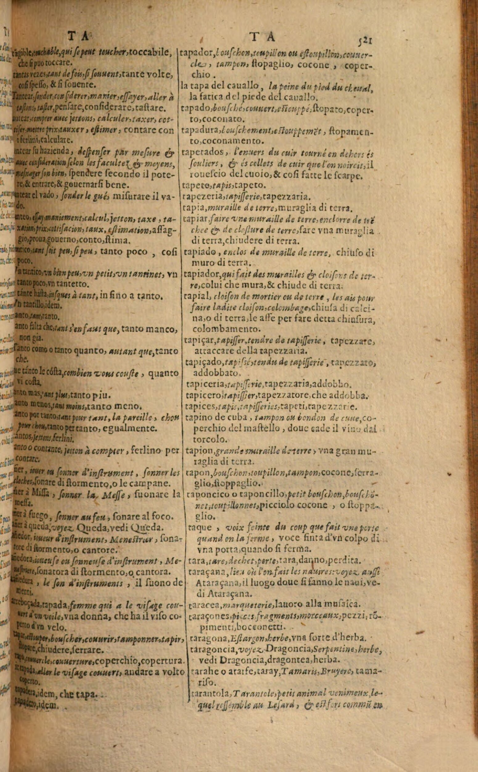 1617 - Samuel Crespin - Trésor des trois langues espagnole, française et italienne (Première partie) - Regensburg