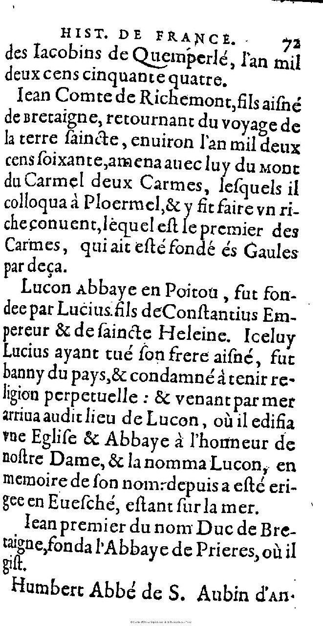 1603 - Galiot Corrozet - Trésor des histoires de France - Michigan