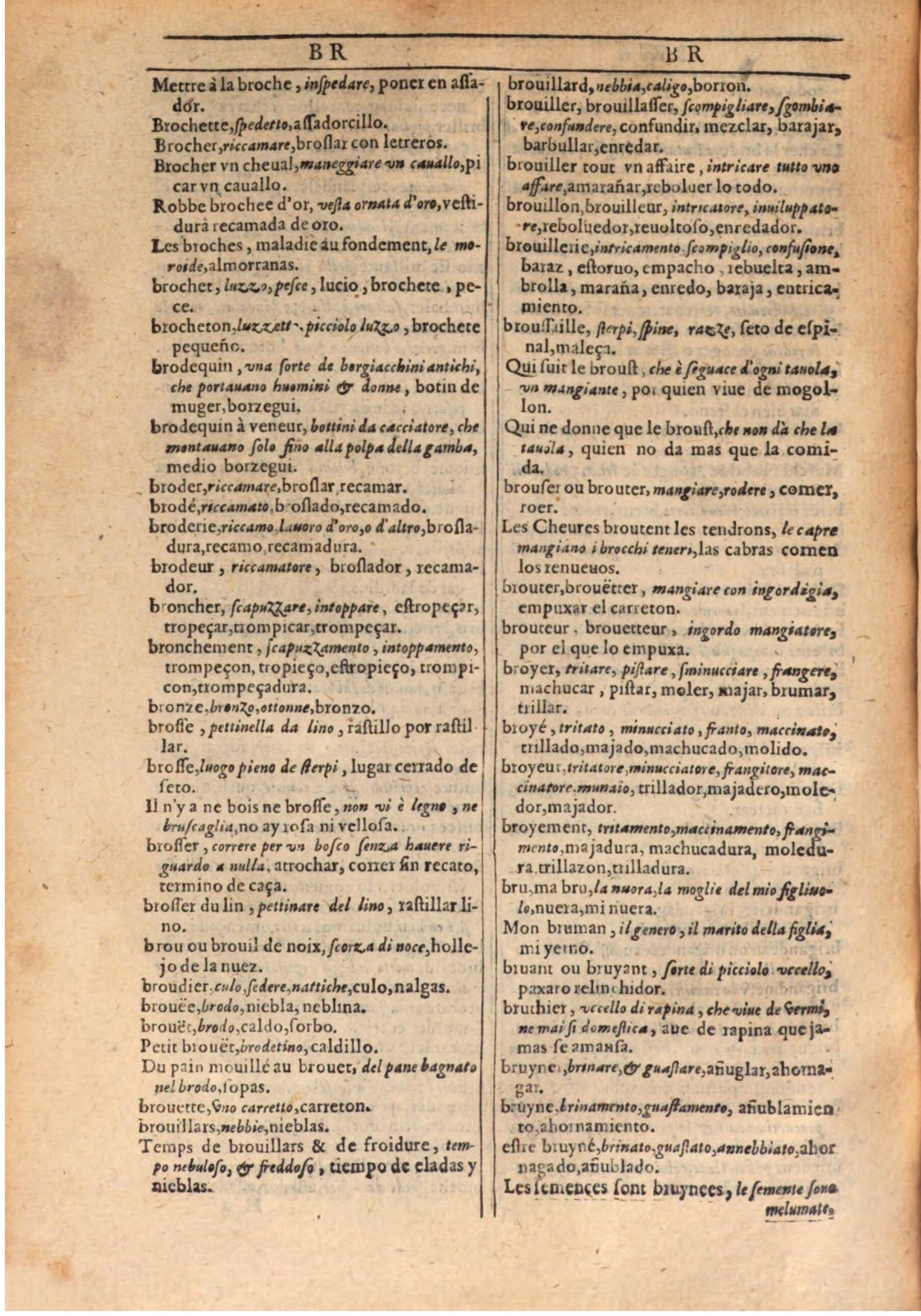 1609 - Philippe Albert et Alexandre Pernet - Trésor des trois langues française, italienne et espagnole (Seconde partie) - BSB Munich 1609 - Philippe Albert et Alexandre Pernet - Trésor des trois langues française, italienne et espagnole (Seconde partie) - BSB Munich