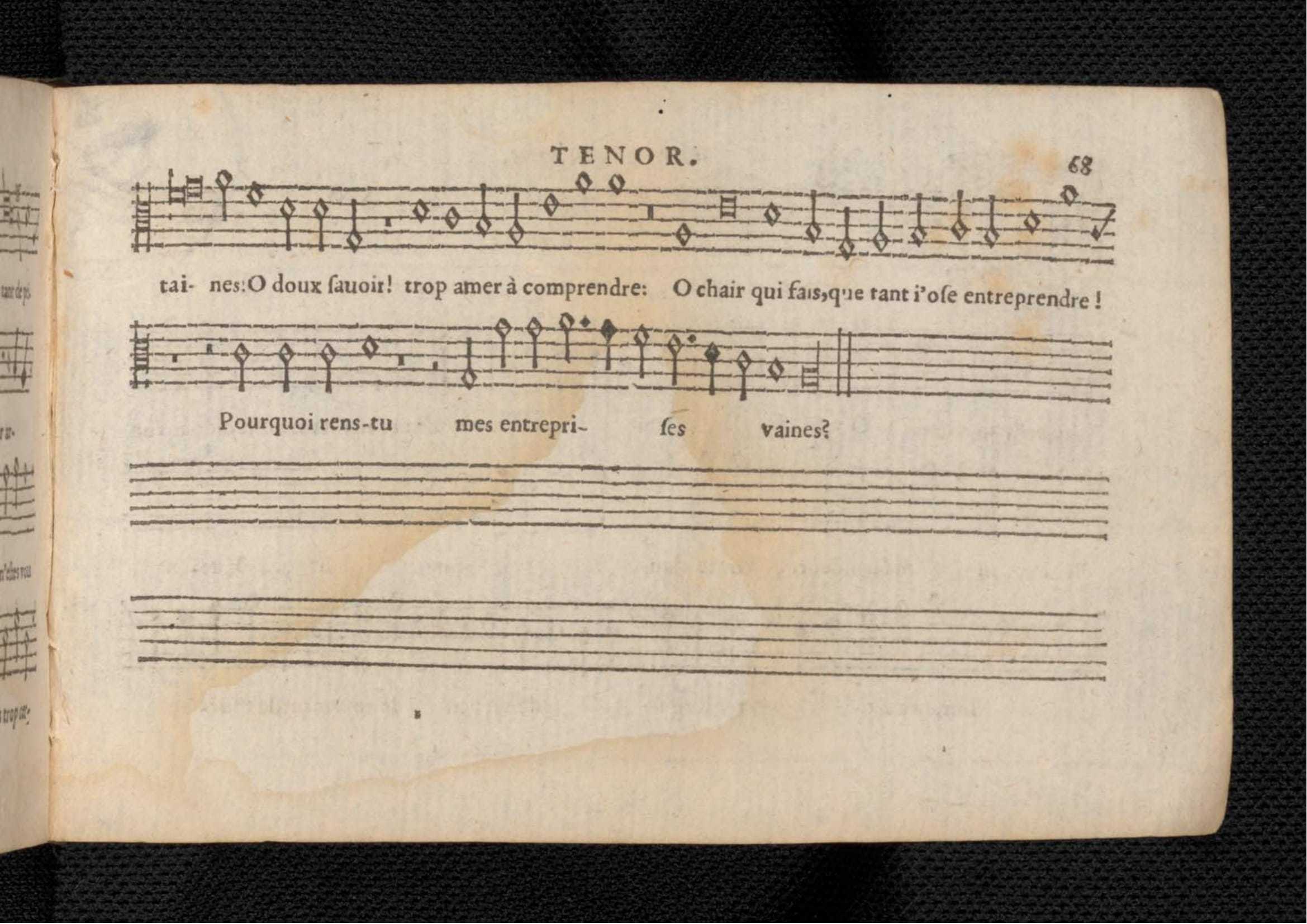 1576 - [Pierre de Saint-André] - Trésor de musique d’Orlande de Lassus Tenor - KBR Bruxelles