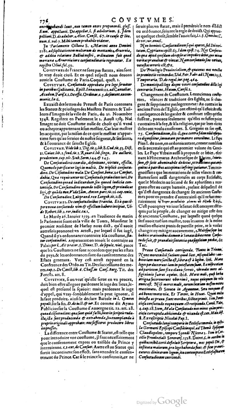 1629 - Veuve Nicolas Buon - Trésor du droit français (29620 T. 1) - BM Lyon