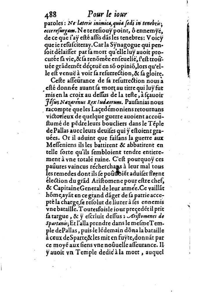 1607 - Nicolas Du Fossé - Trésor quadragésimal - T 02 - BM Lyon