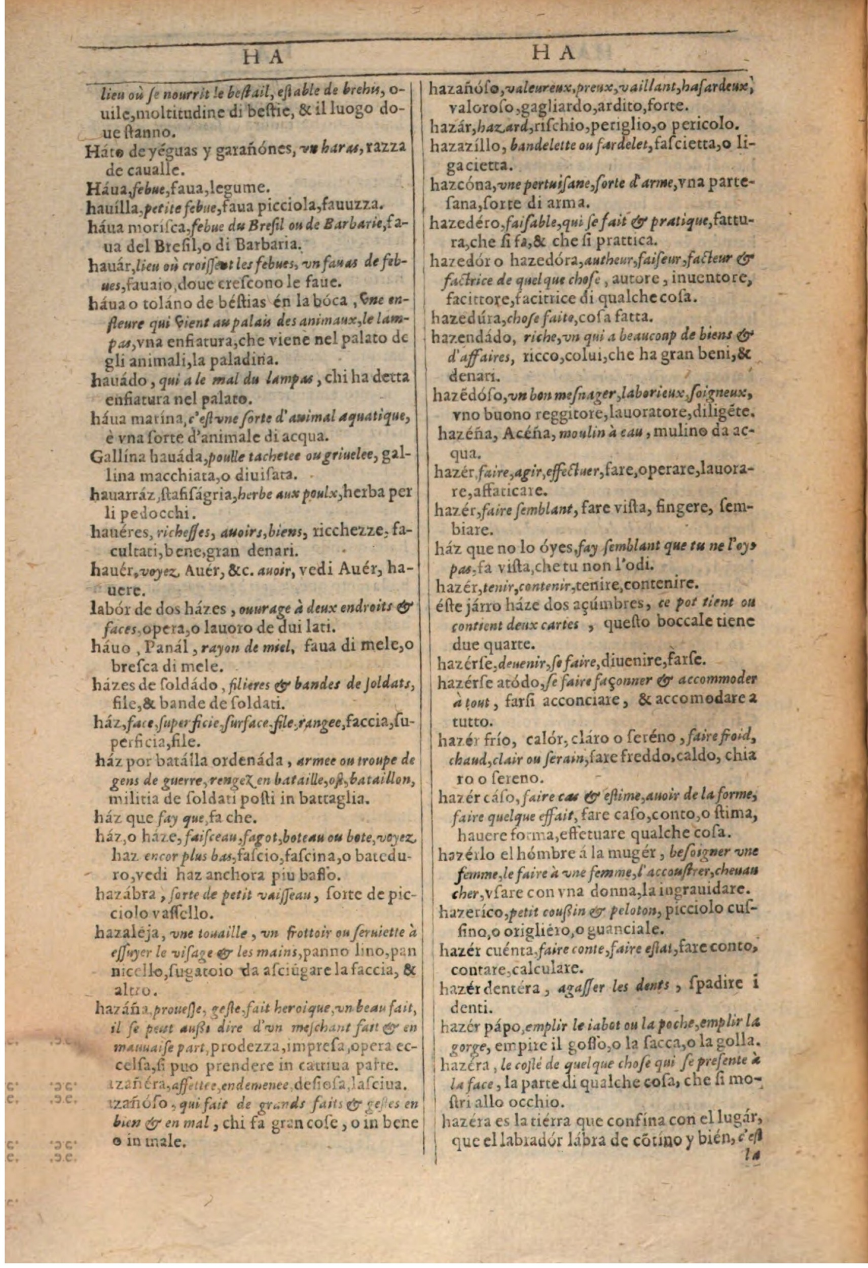 1609 - Philippe Albert et Alexandre Pernet - Trésor des trois langues française, italienne et espagnole (Première partie) - BSB Munich 1609 - Philippe Albert et Alexandre Pernet - Trésor des trois langues française, italienne et espagnole (Première partie) - BSB Munich