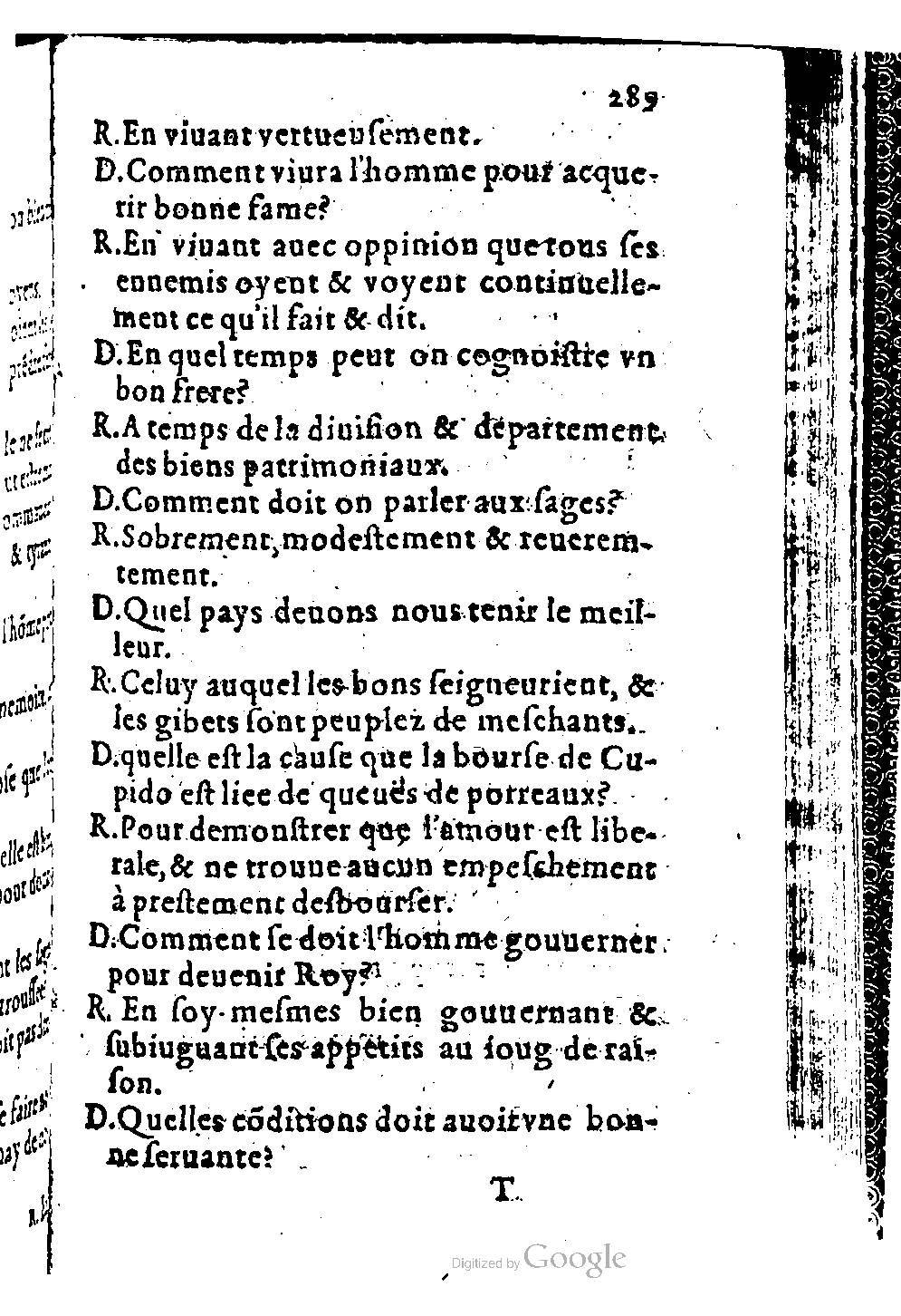 1582 - Nicolas Bonfons - Trésor des sentences dorées - BM Lyon