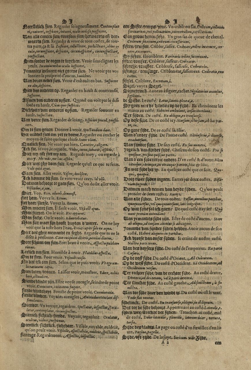 1573 - Christophe Plantin - Trésor du langage bas-allemand - Greifswald