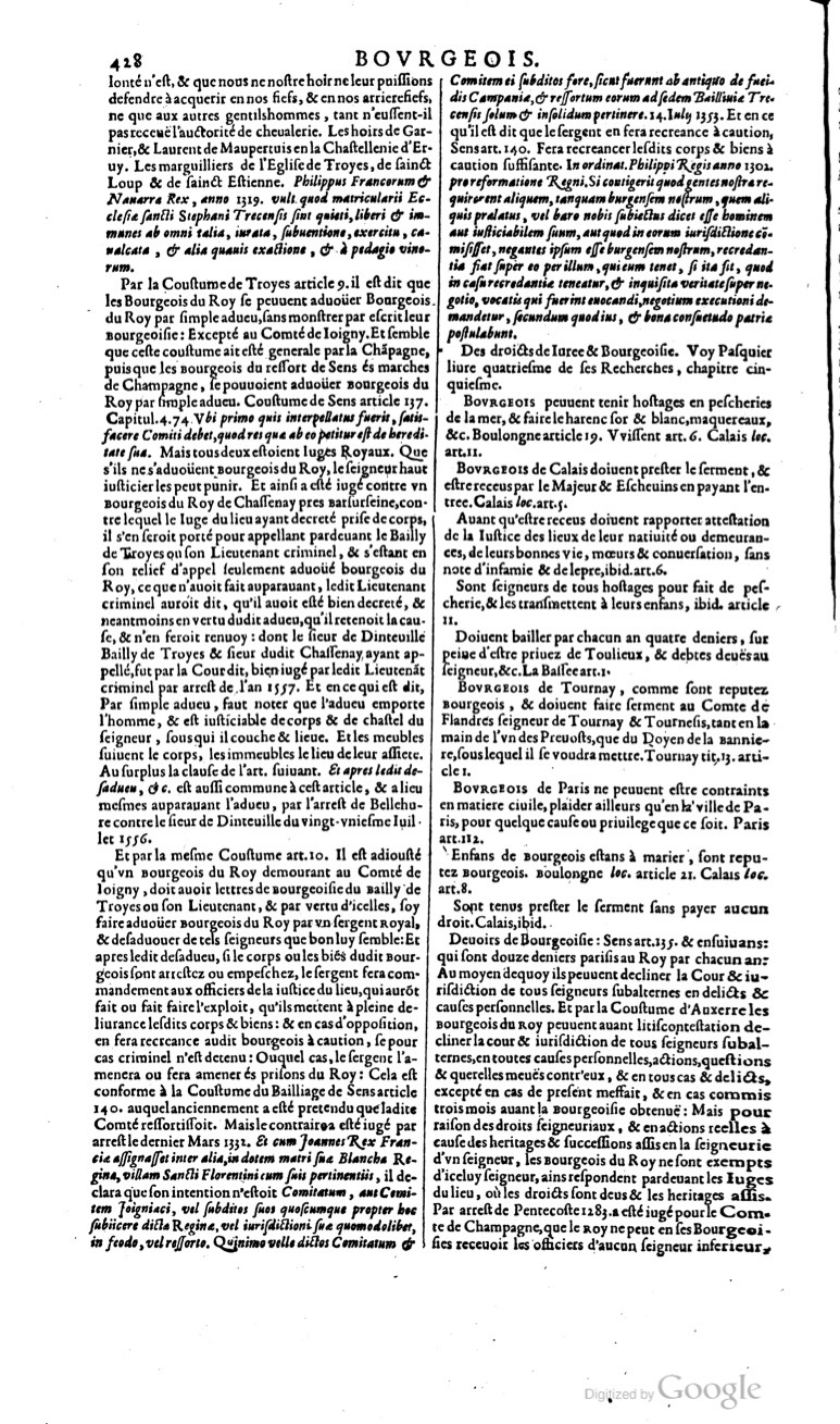 1629 - Veuve Nicolas Buon - Trésor du droit français (29620 T. 1) - BM Lyon