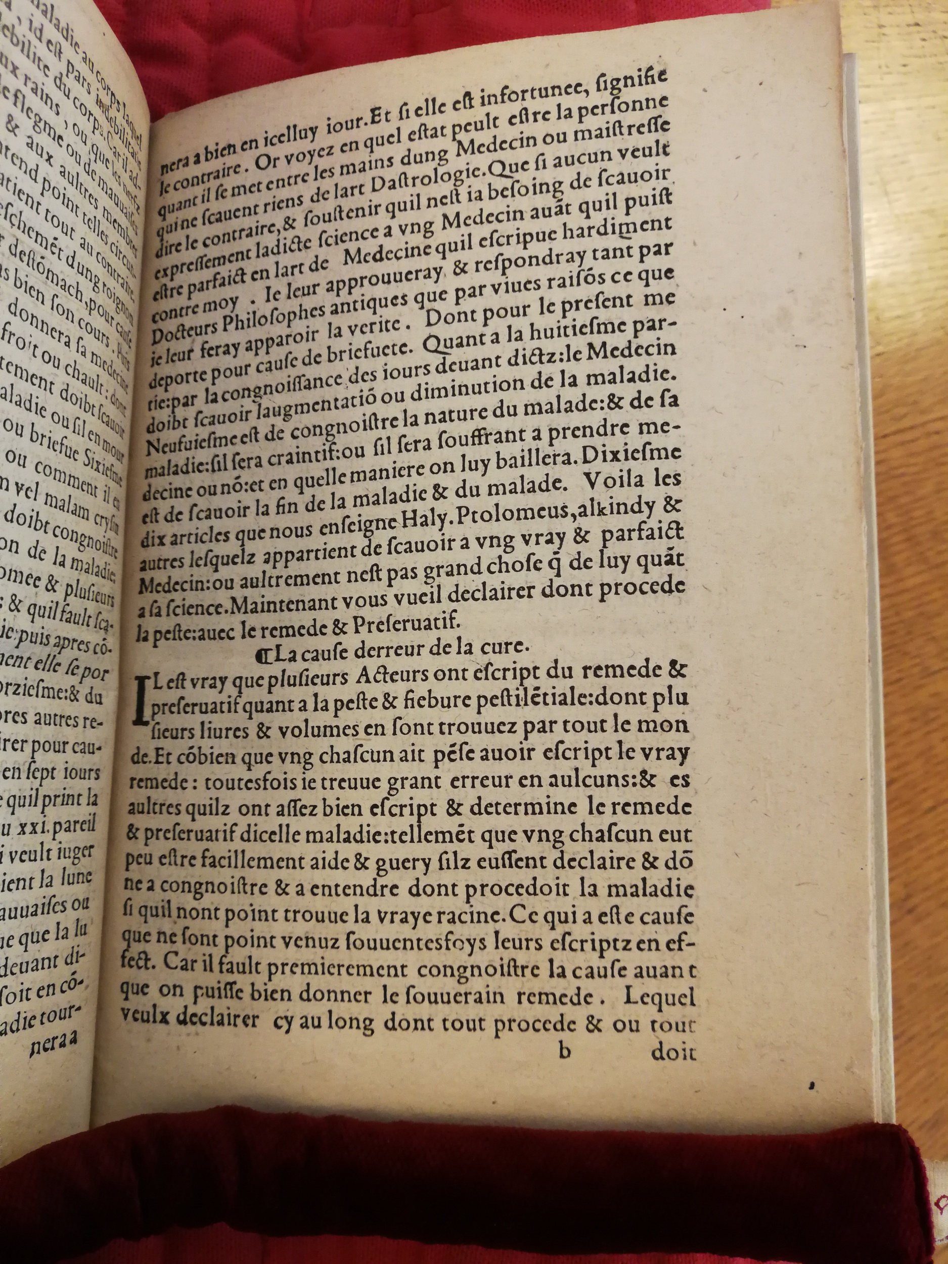 1544 - [Guillaume Bossozel] - Trésor du remède préservatif contre la peste - Bibliothèque Sainte-Geneviève