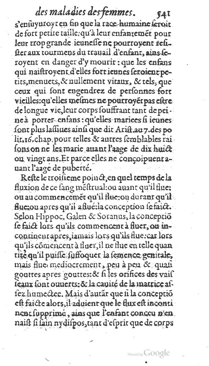 1585 - Jacques du Puis - Trésor des remèdes secrets pour les maladies des femmes - BnF