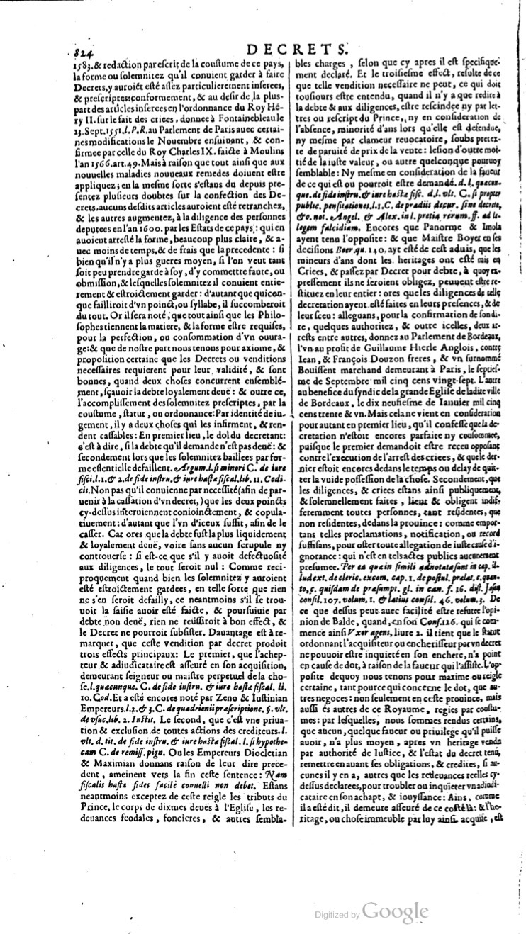 1629 - Veuve Nicolas Buon - Trésor du droit français (21754 T. 1) - BM Lyon