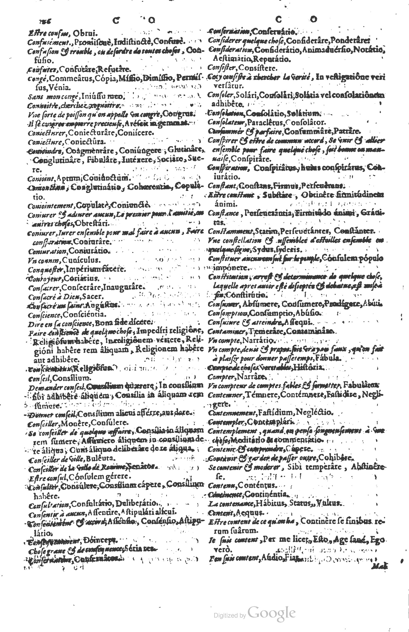 1578 - Louis Cloquemin - Trésor des mots et traits français - BSB Munich