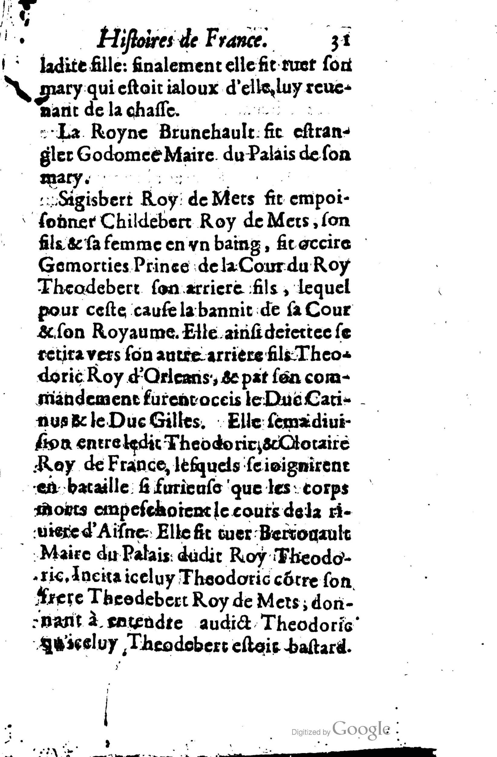 1619 - Jean Corrozet - Trésor des histoires de France - BSB Munich
