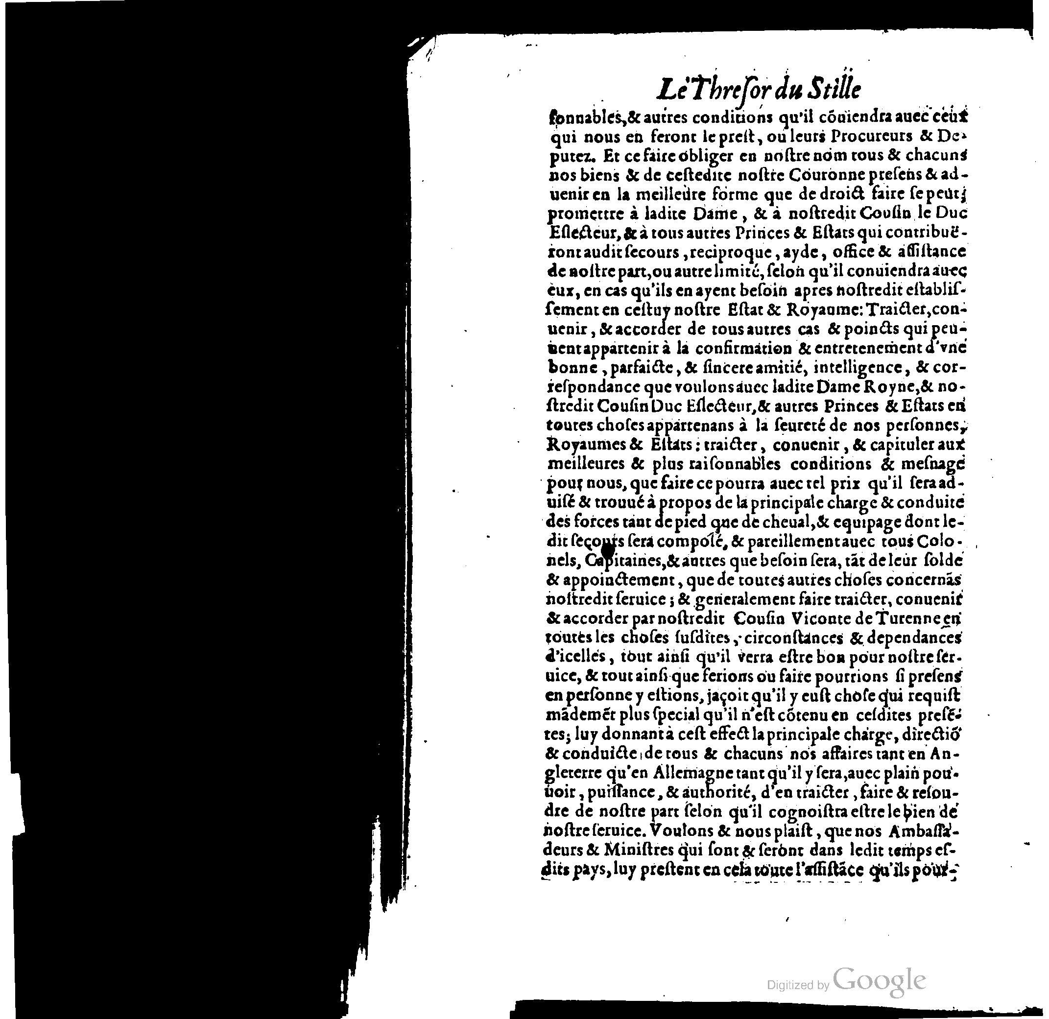 1614 - Jean Richer - Trésor du nouveau style et protocole de la chancellerie de France - BSB Munich