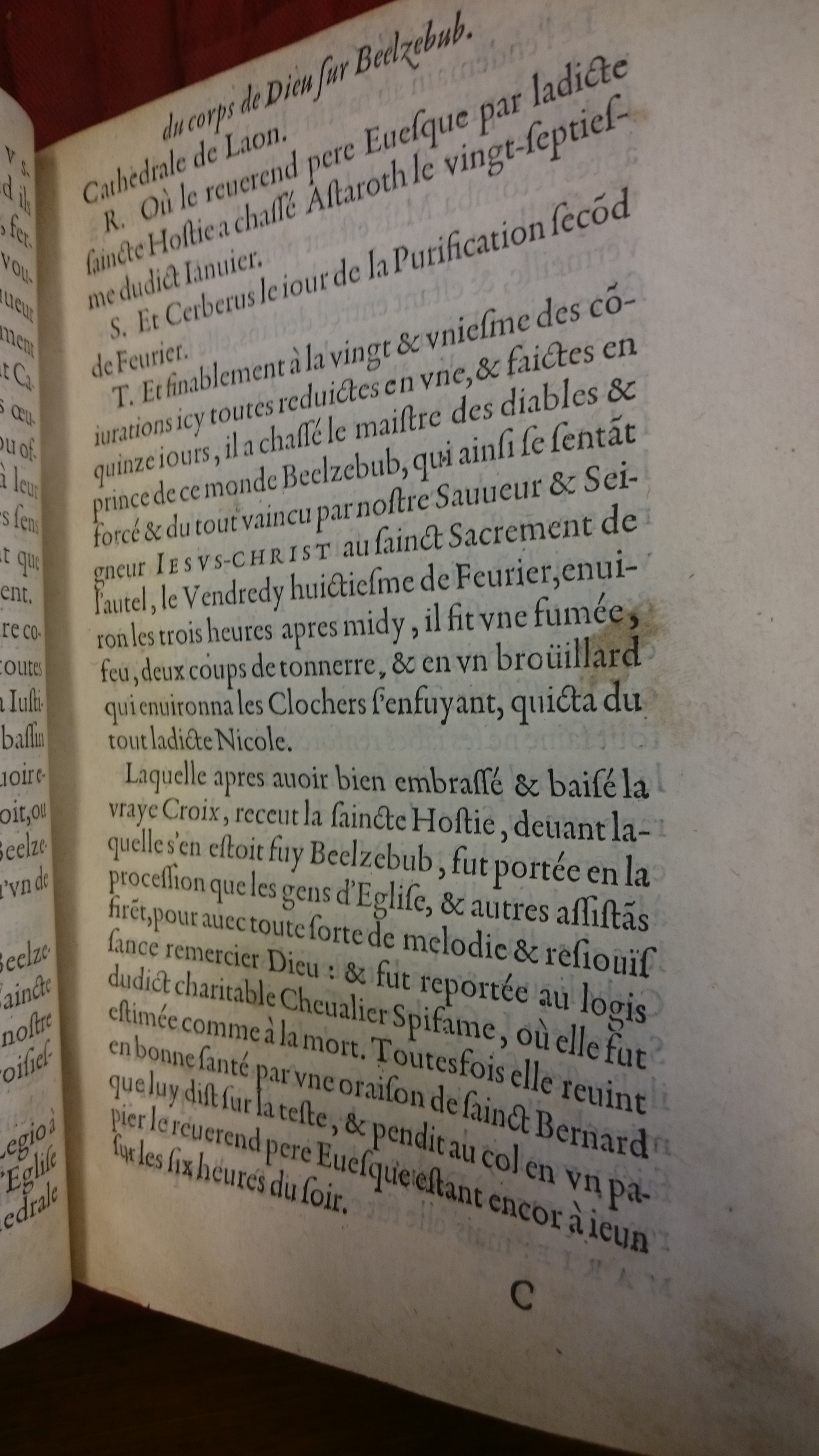 1578 - Nicolas Chesneau - Trésor et entière histoire de la triomphante victoire du corps de Dieu sur l’esprit malin - BM Lyon