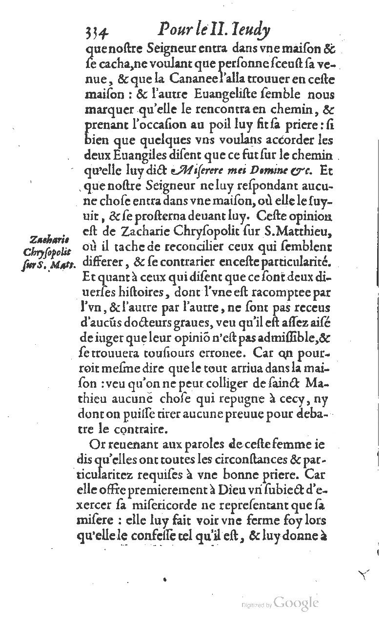 1607 - Nicolas Du Fossé - Trésor quadragésimal - T 01 - BM Lyon