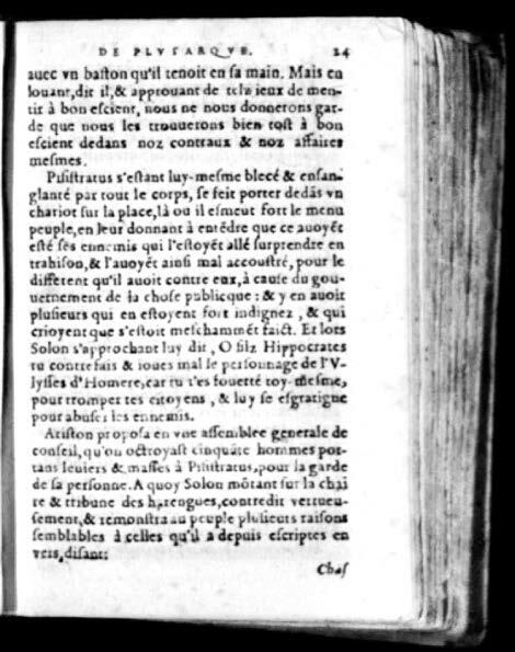 1574 - Benoît Rigaud - Trésor des vies de Plutarque - Avignon